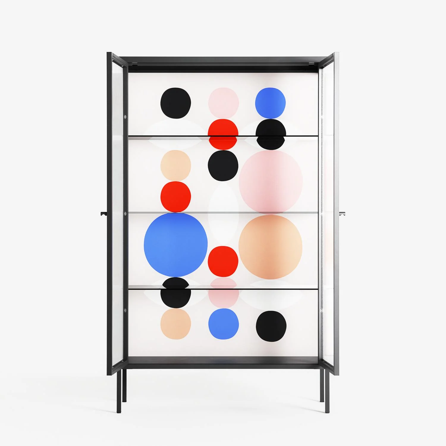 Pattern - Cabinet - David Vanadia - Antracite - Reeded glass - Image 3