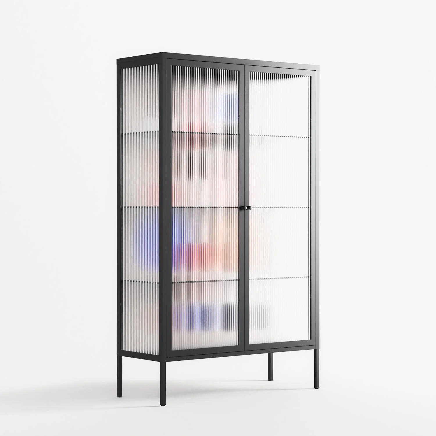 Pattern - Cabinet - David Vanadia - Antracite - Reeded glass - Image 4