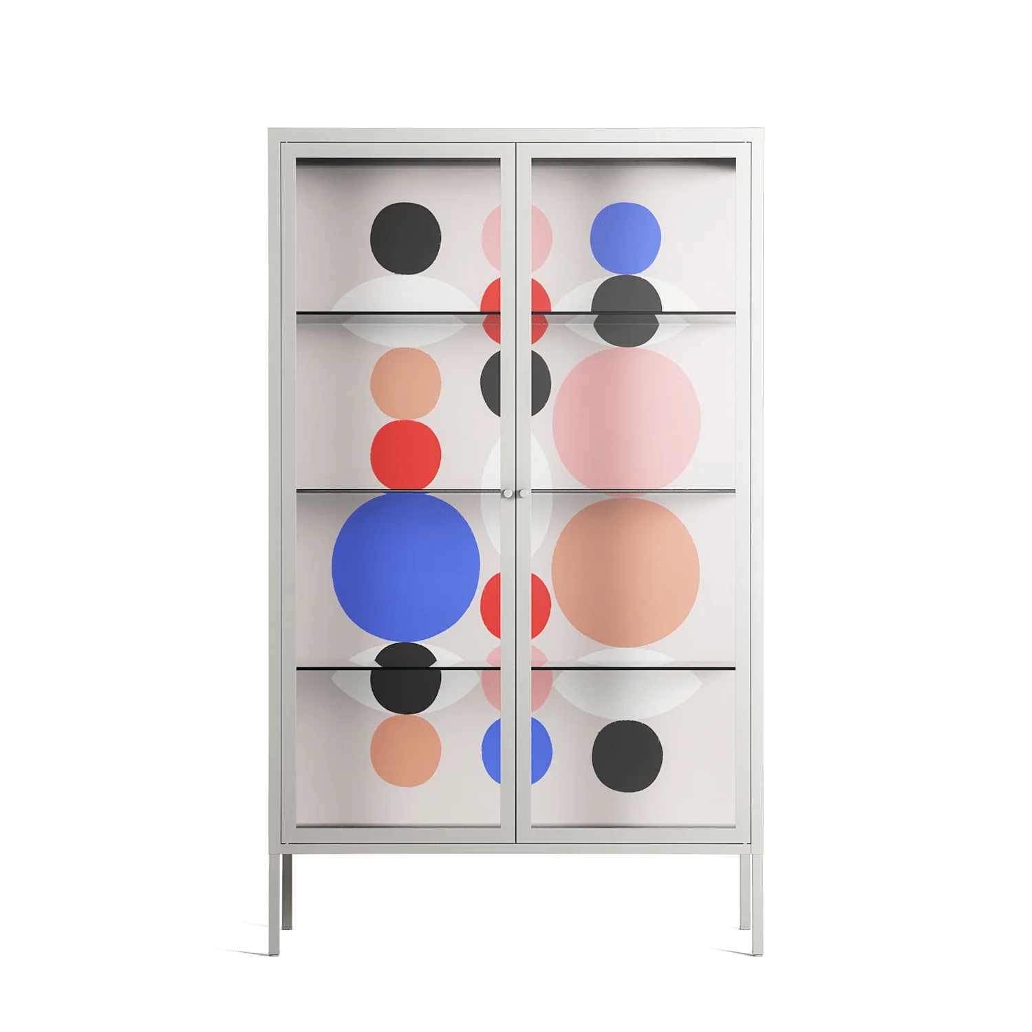 Pattern - Cabinet - David Vanadia - Chalk - Clear glass