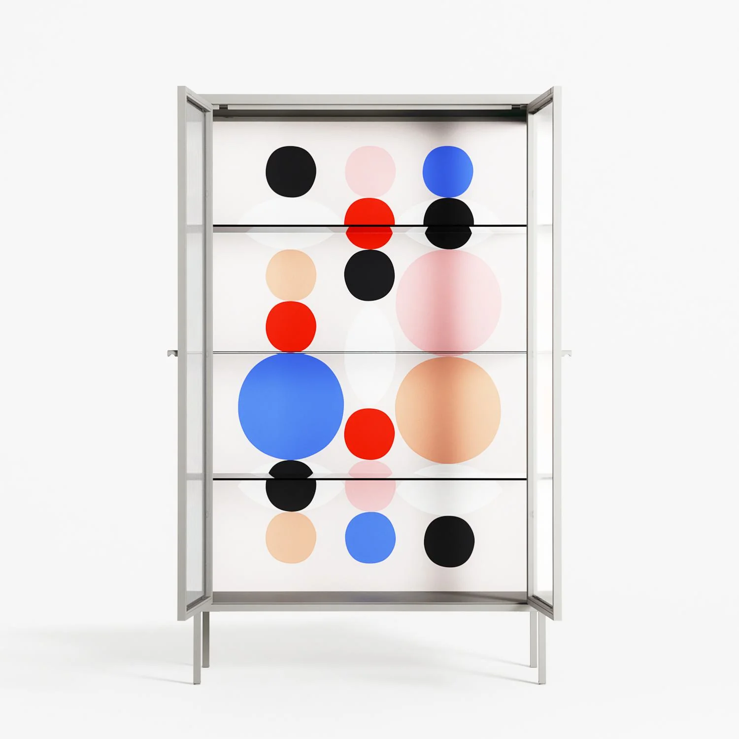 Pattern - Cabinet - David Vanadia - Chalk - Reeded glass - Image 3