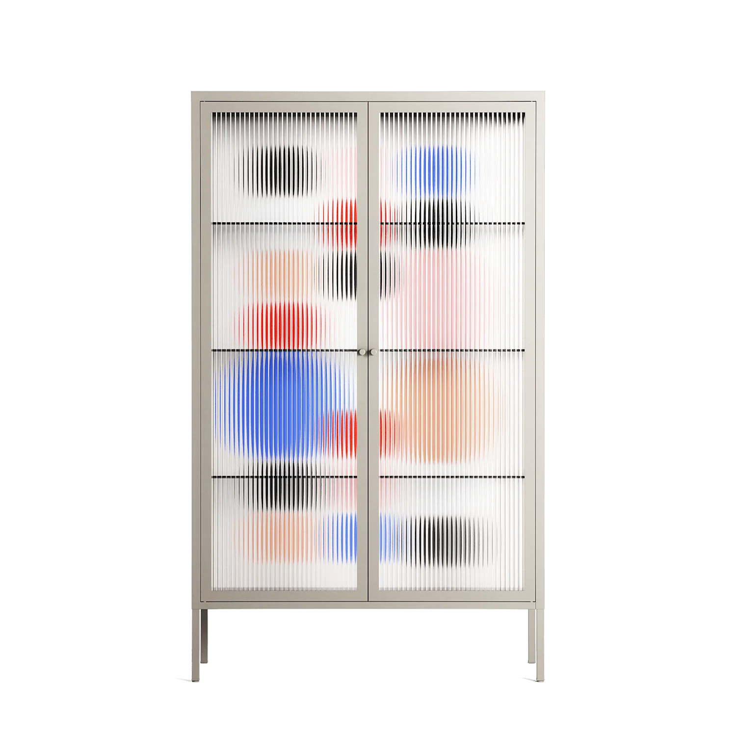 Pattern - Cabinet - David Vanadia - Pebble - Reeded glass
