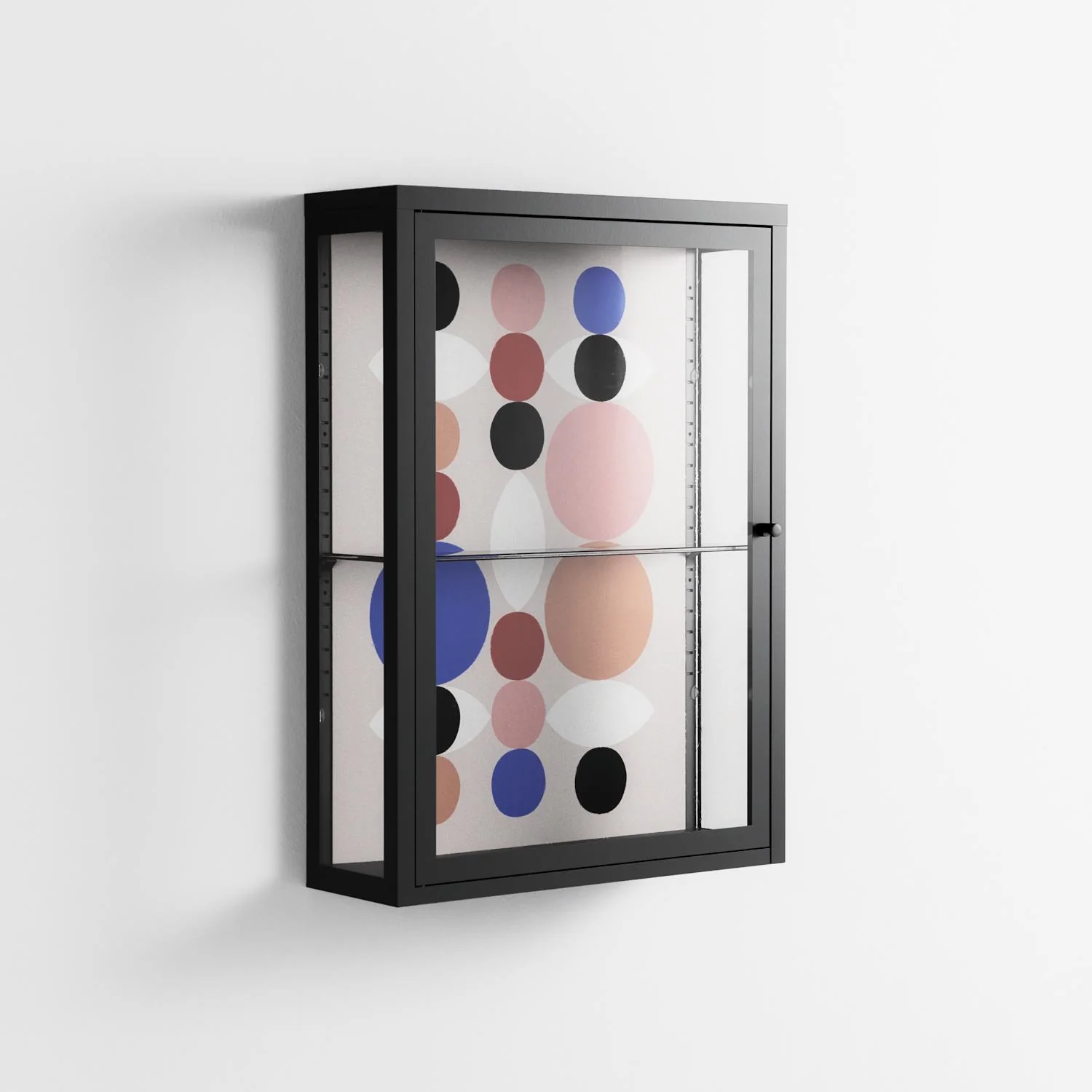 Pattern - Wall Cabinet - David Vanadia - Antracite - Clear glass - Image 4