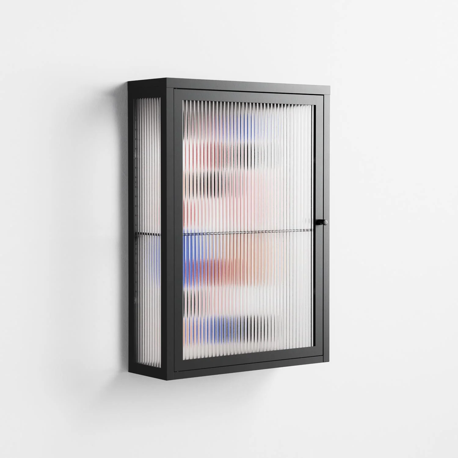 Pattern - Wall Cabinet - David Vanadia - Antracite - Reeded glass - Image 4