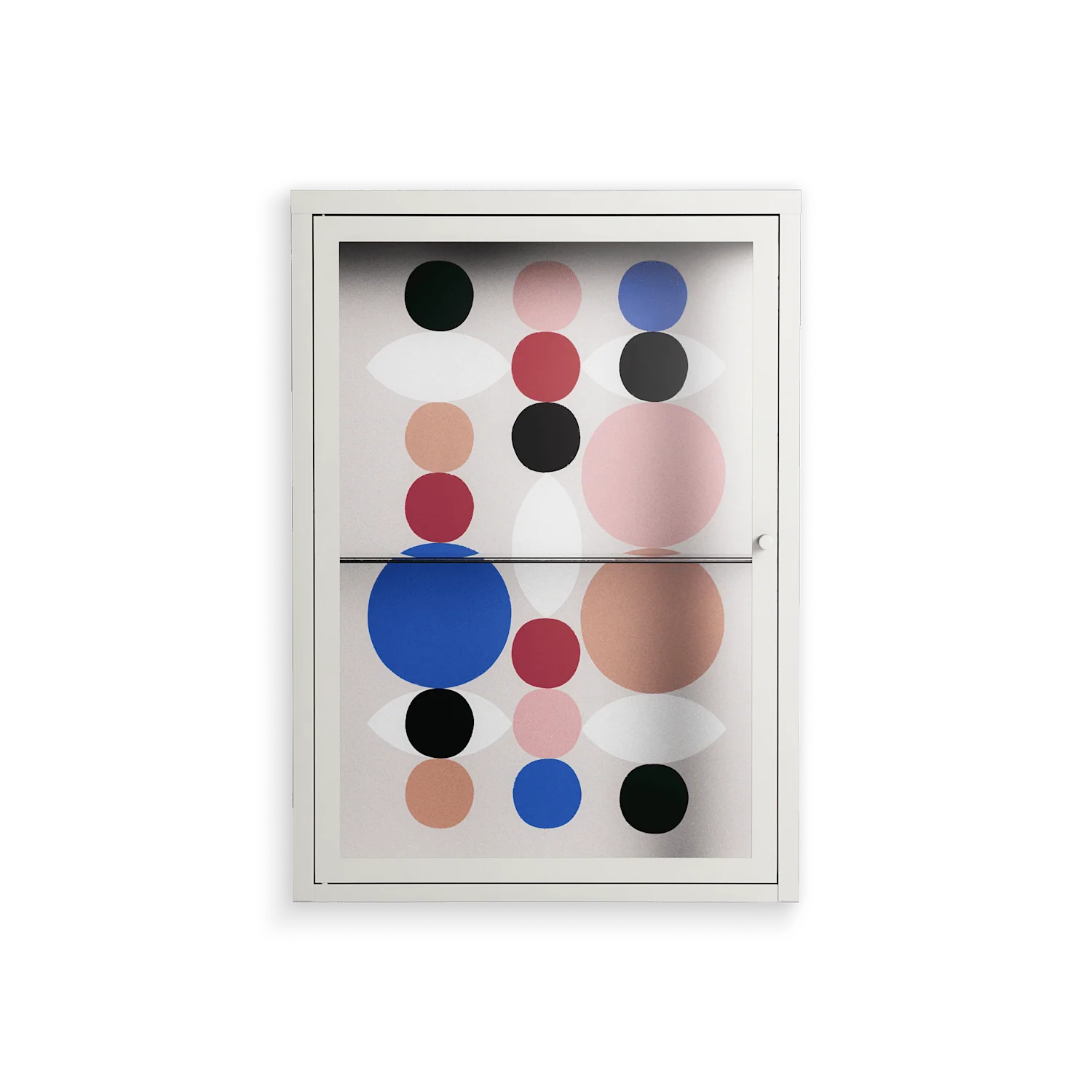 Pattern - Wall Cabinet - David Vanadia - Chalk - Clear glass