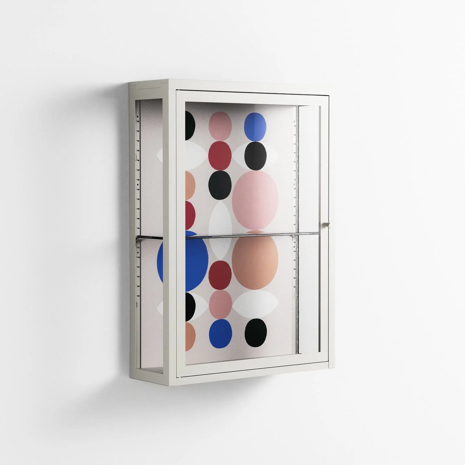 Pattern - Wall Cabinet - David Vanadia - Chalk - Clear glass - Image 4