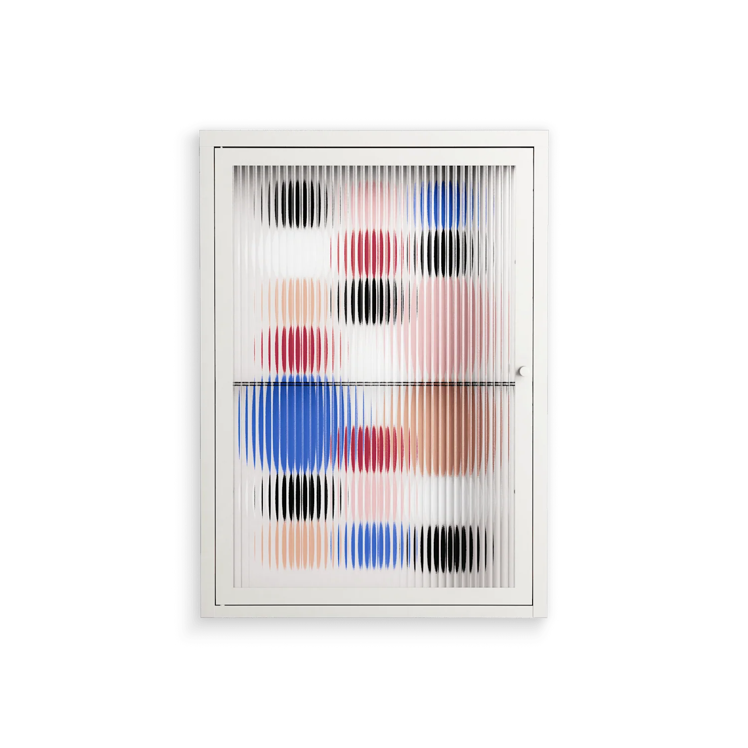 Pattern - Wall Cabinet - David Vanadia - Chalk - Reeded glass