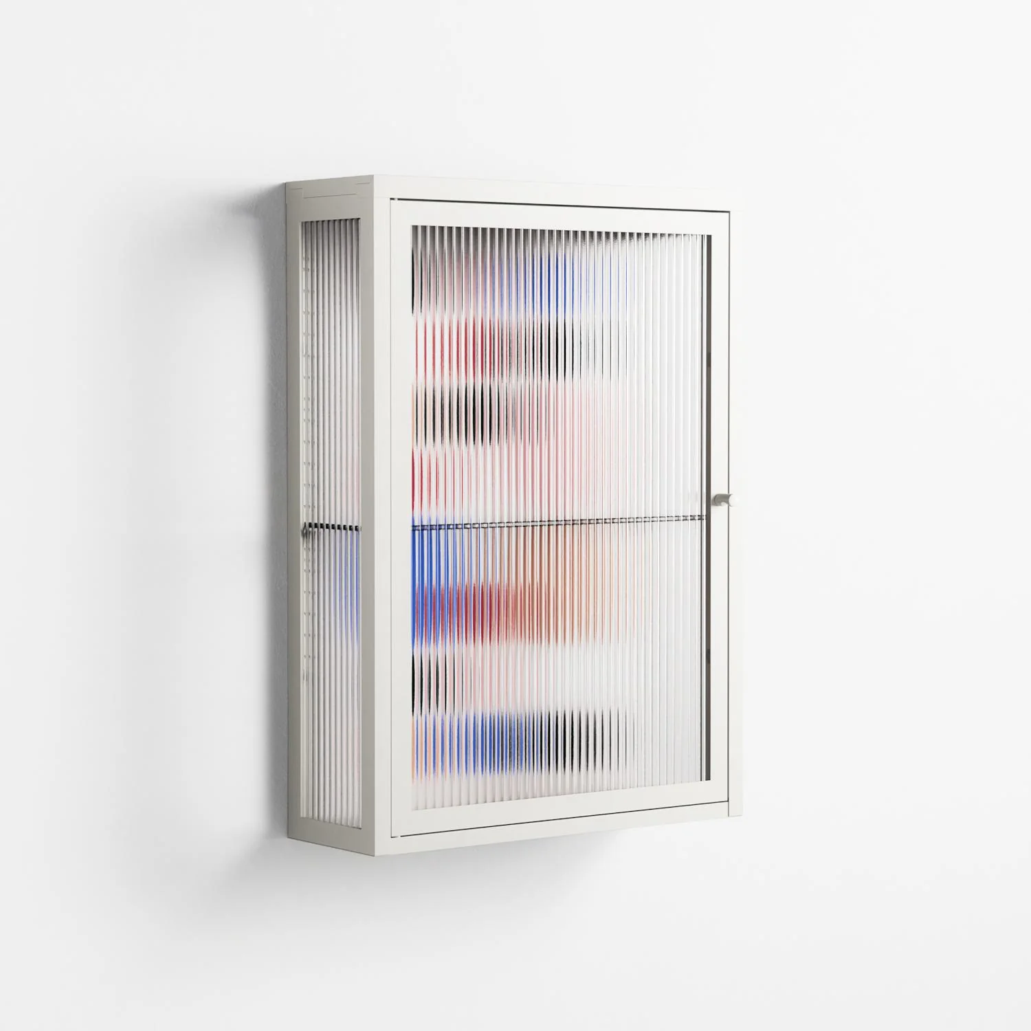 Pattern - Wall Cabinet - David Vanadia - Chalk - Reeded glass - Image 4