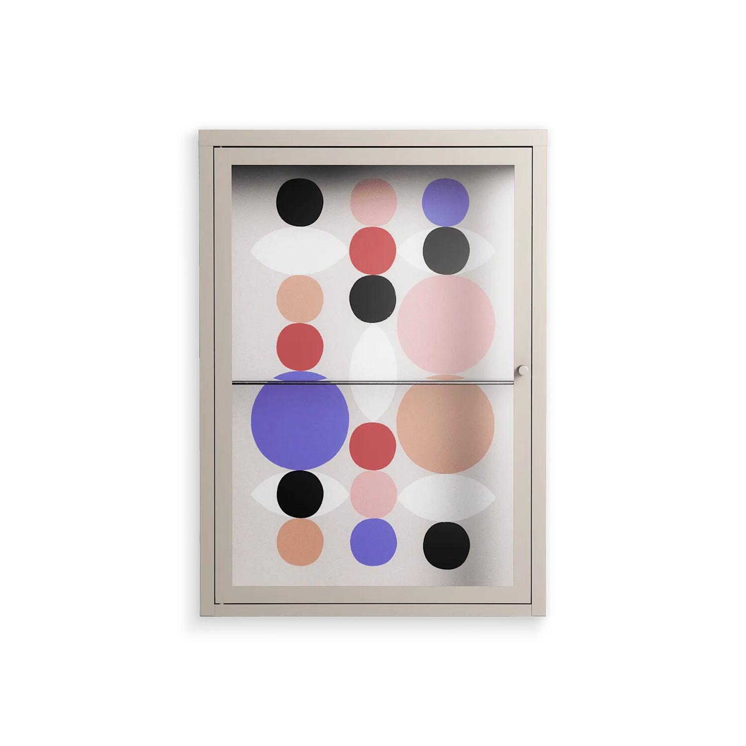 Pattern - Wall Cabinet - David Vanadia - Pebble - Clear glass