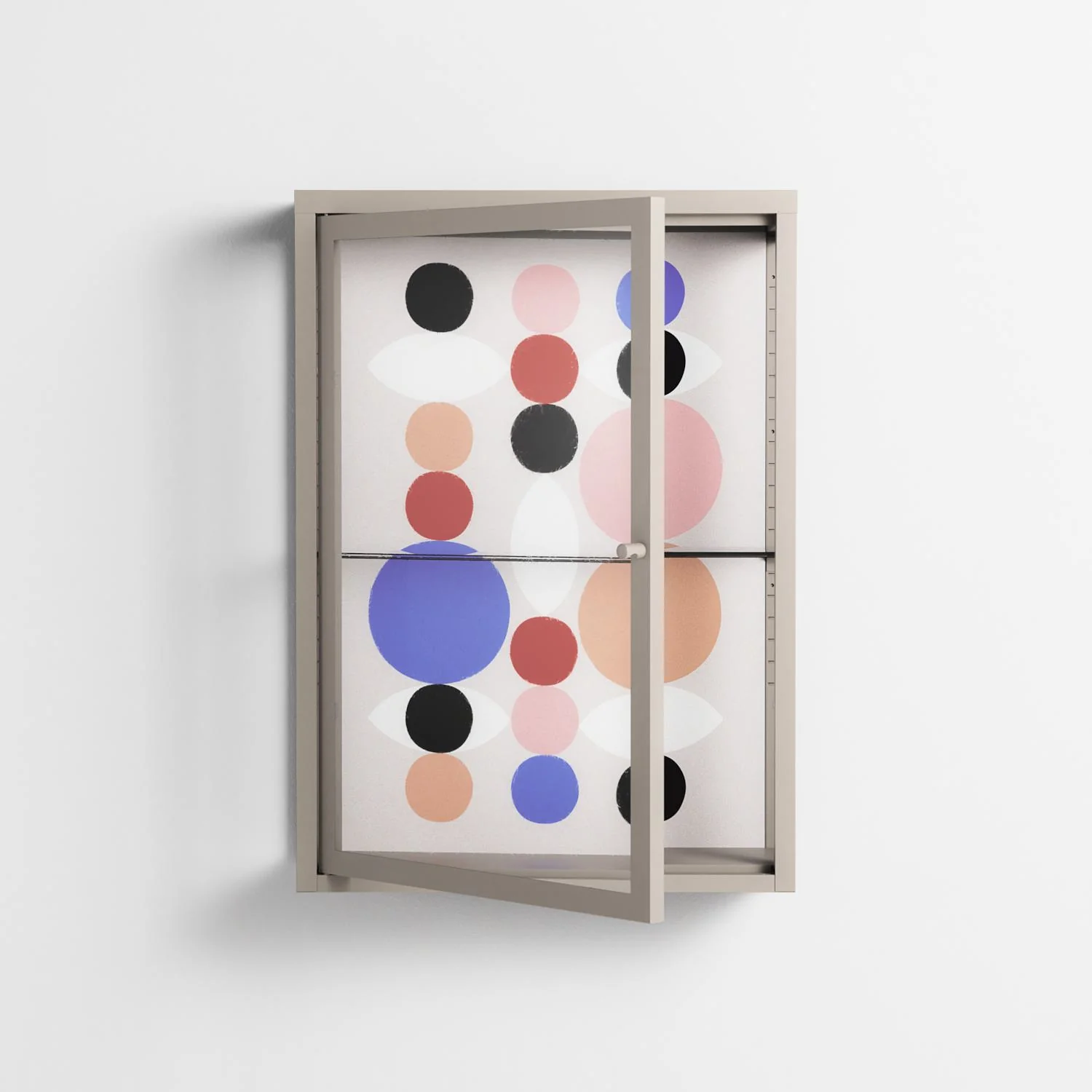 Pattern - Wall Cabinet - David Vanadia - Pebble - Clear glass - Image 2