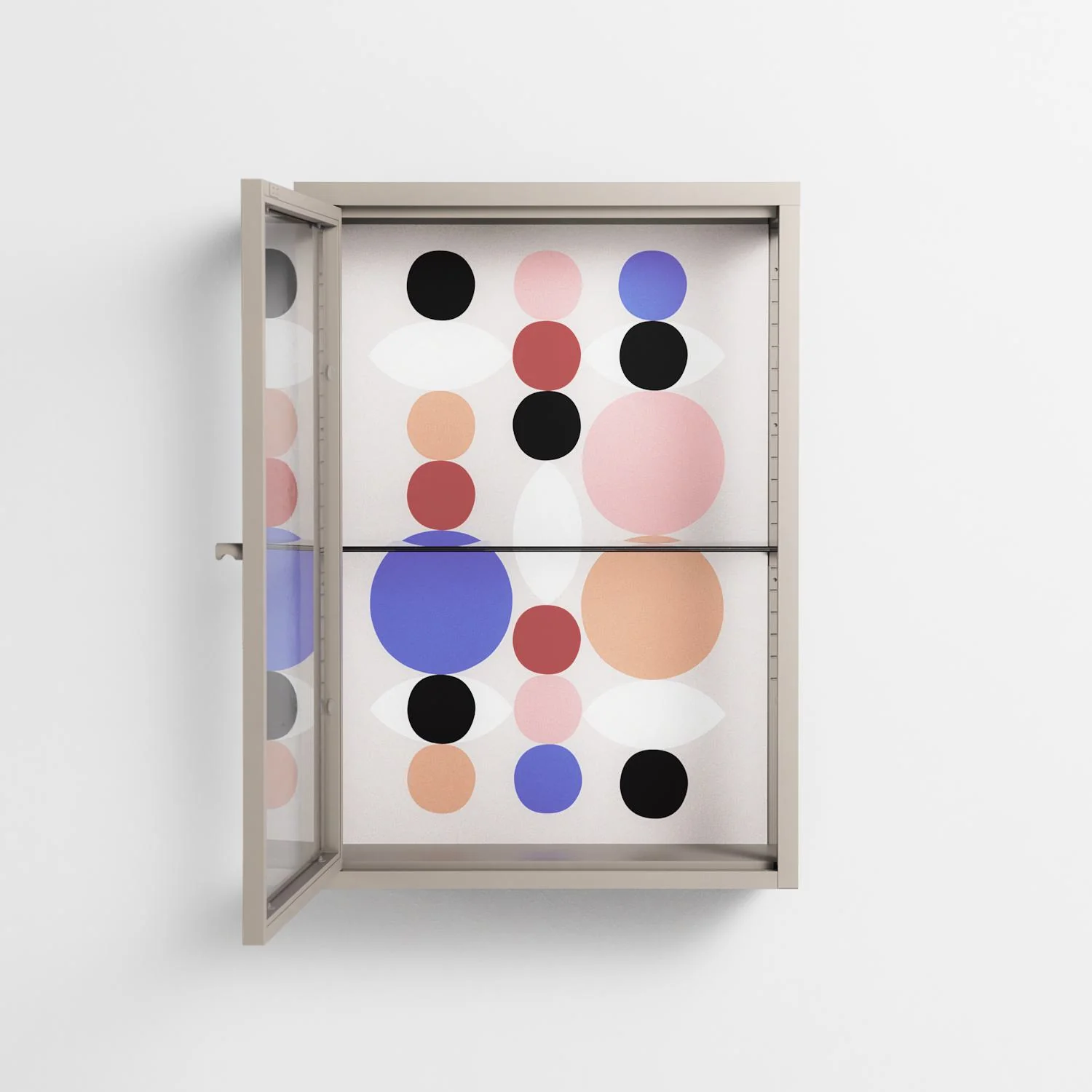 Pattern - Wall Cabinet - David Vanadia - Pebble - Clear glass - Image 3