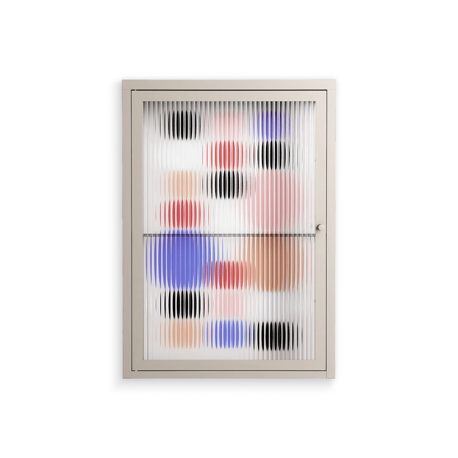 Pattern - Wall Cabinet - David Vanadia - Pebble - Reeded glass