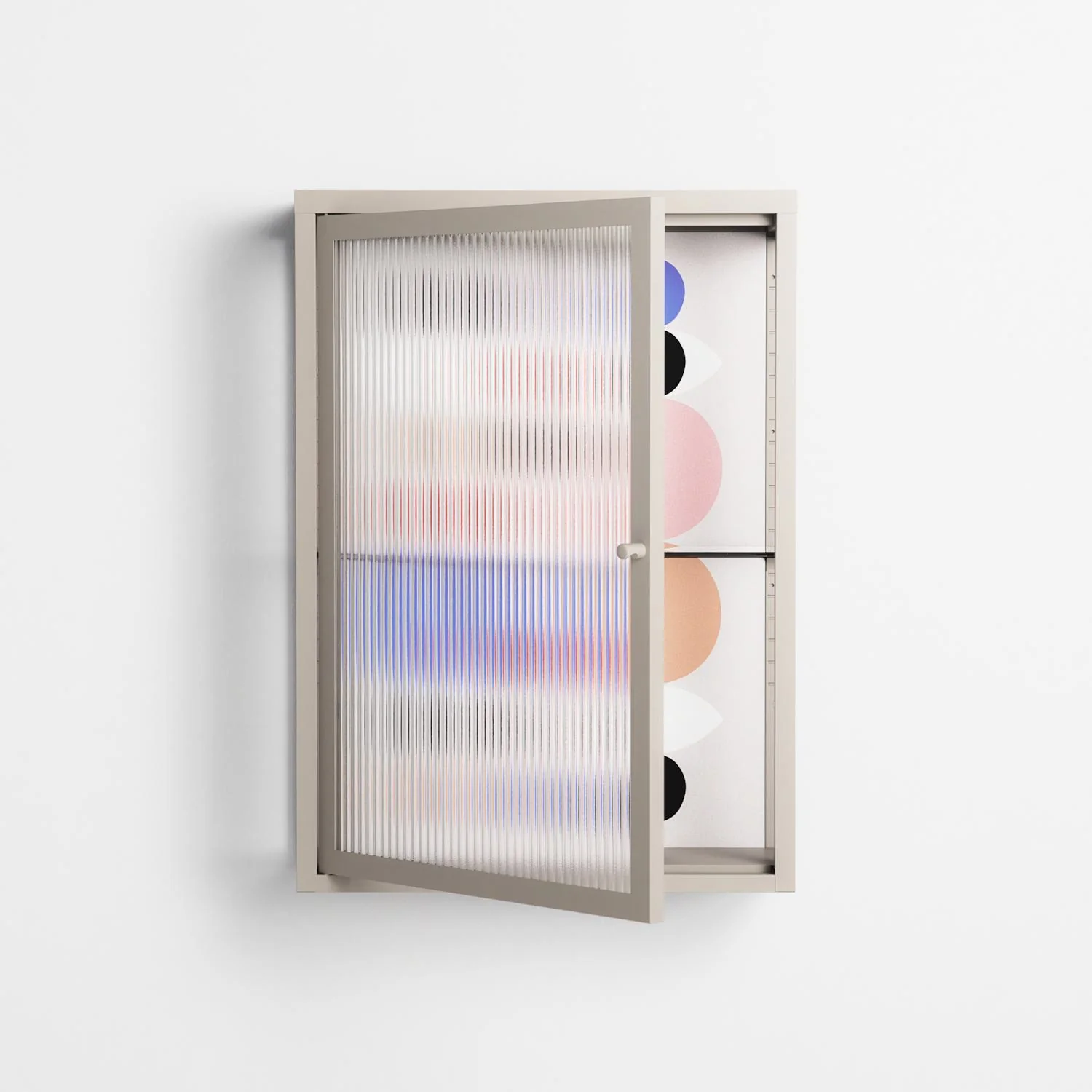 Pattern - Wall Cabinet - David Vanadia - Pebble - Reeded glass - Image 2