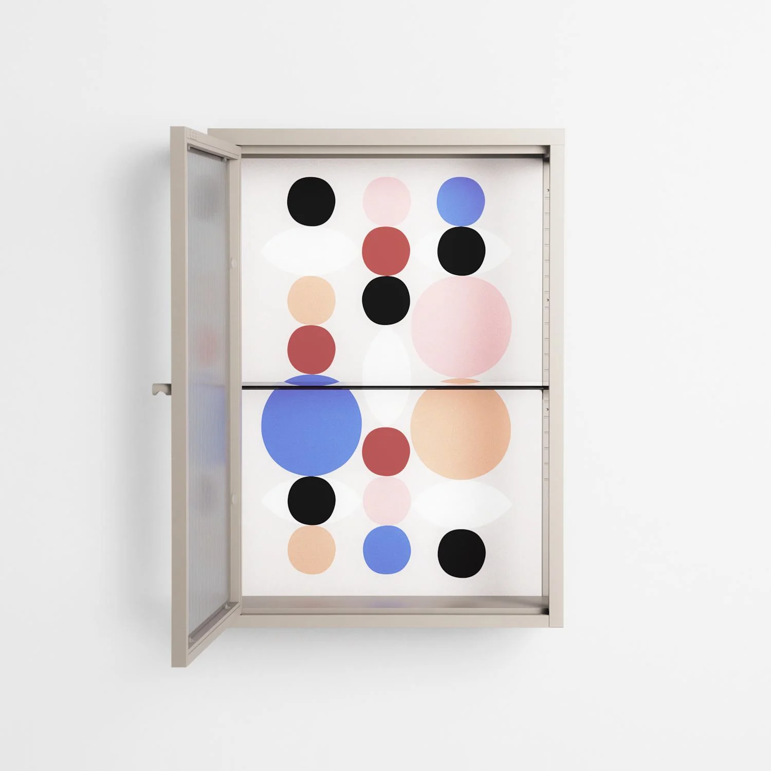 Pattern - Wall Cabinet - David Vanadia - Pebble - Reeded glass - Image 3