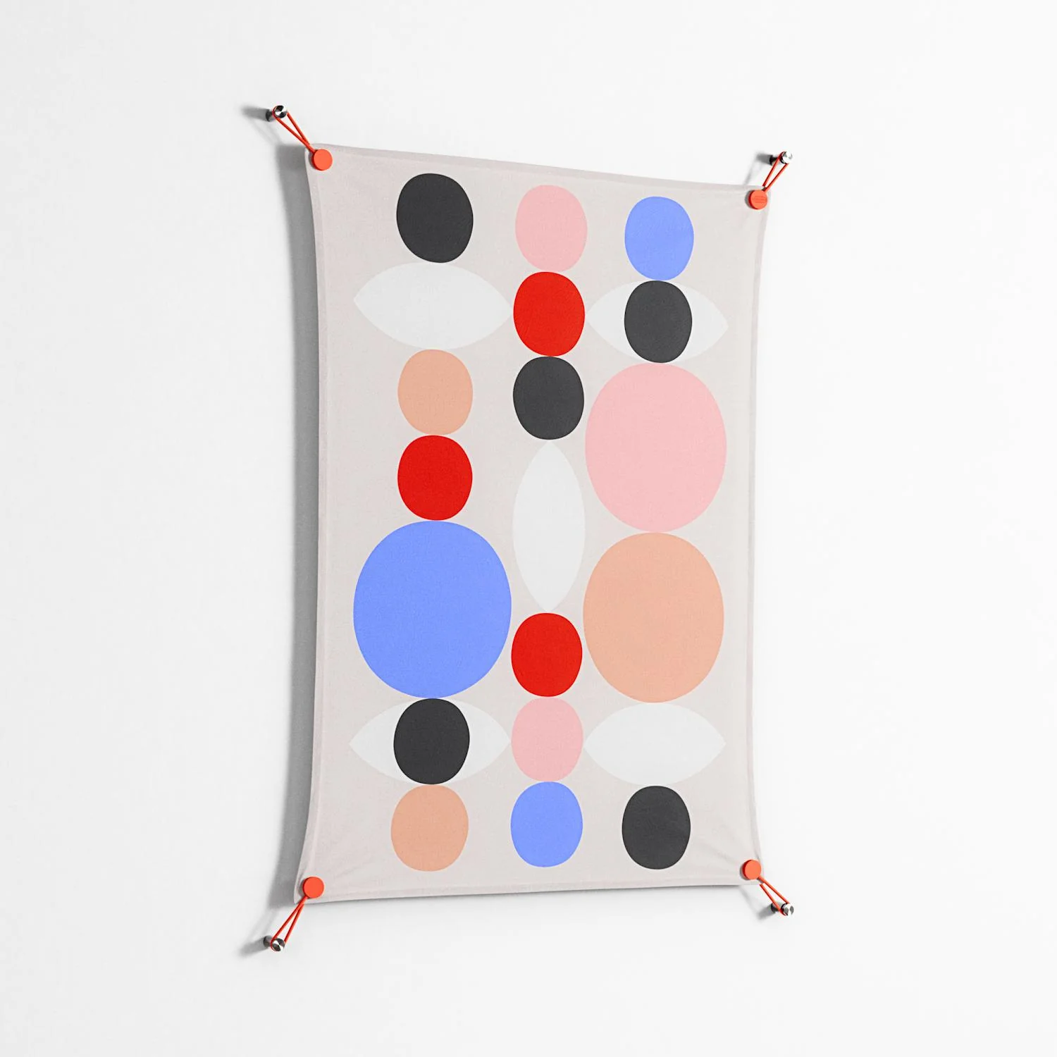 Pattern - Work On Wall - David Vanadia - Orange - 70 x 100 cm - Image 2