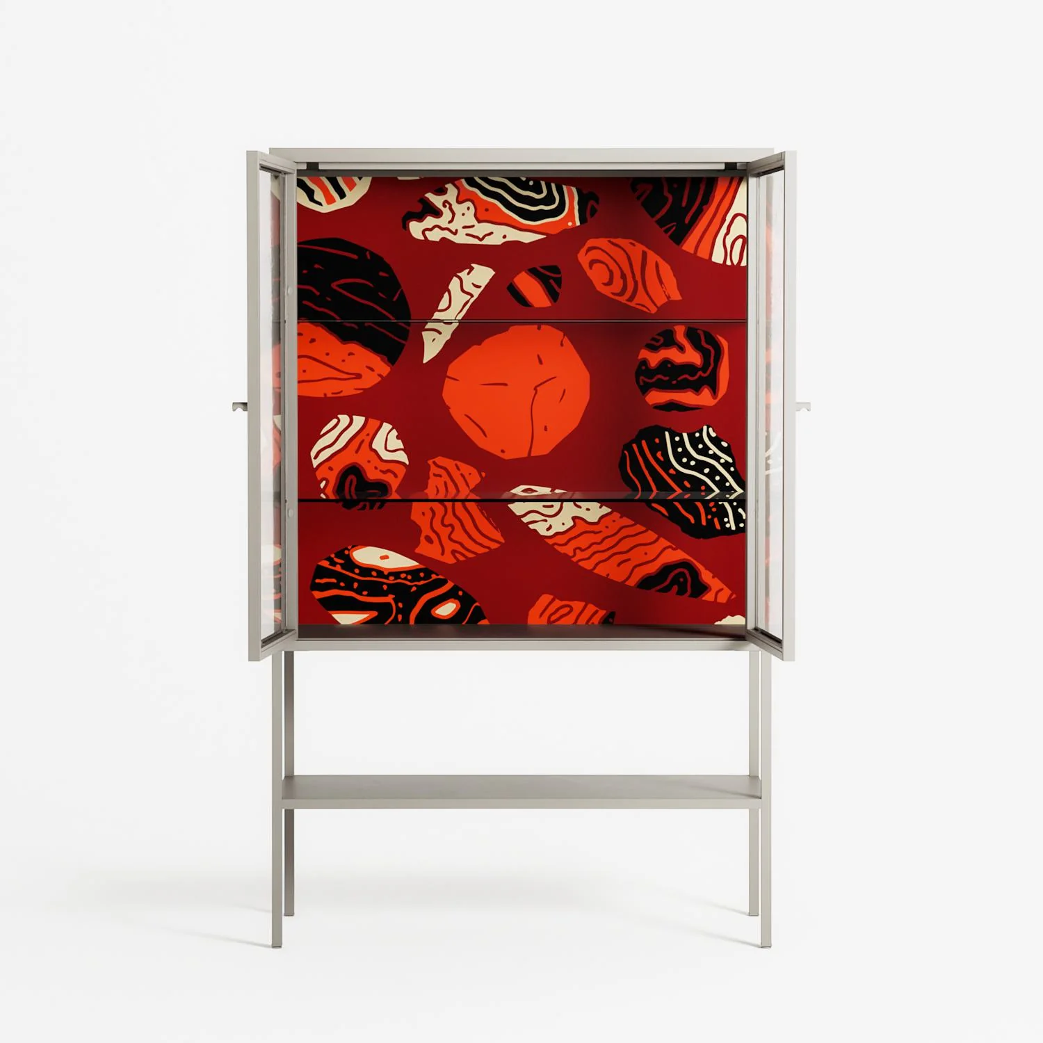 Pebbles 2 - Loft Cabinet - Nick Liefhebber - Pebble - Clear glass - Image 3