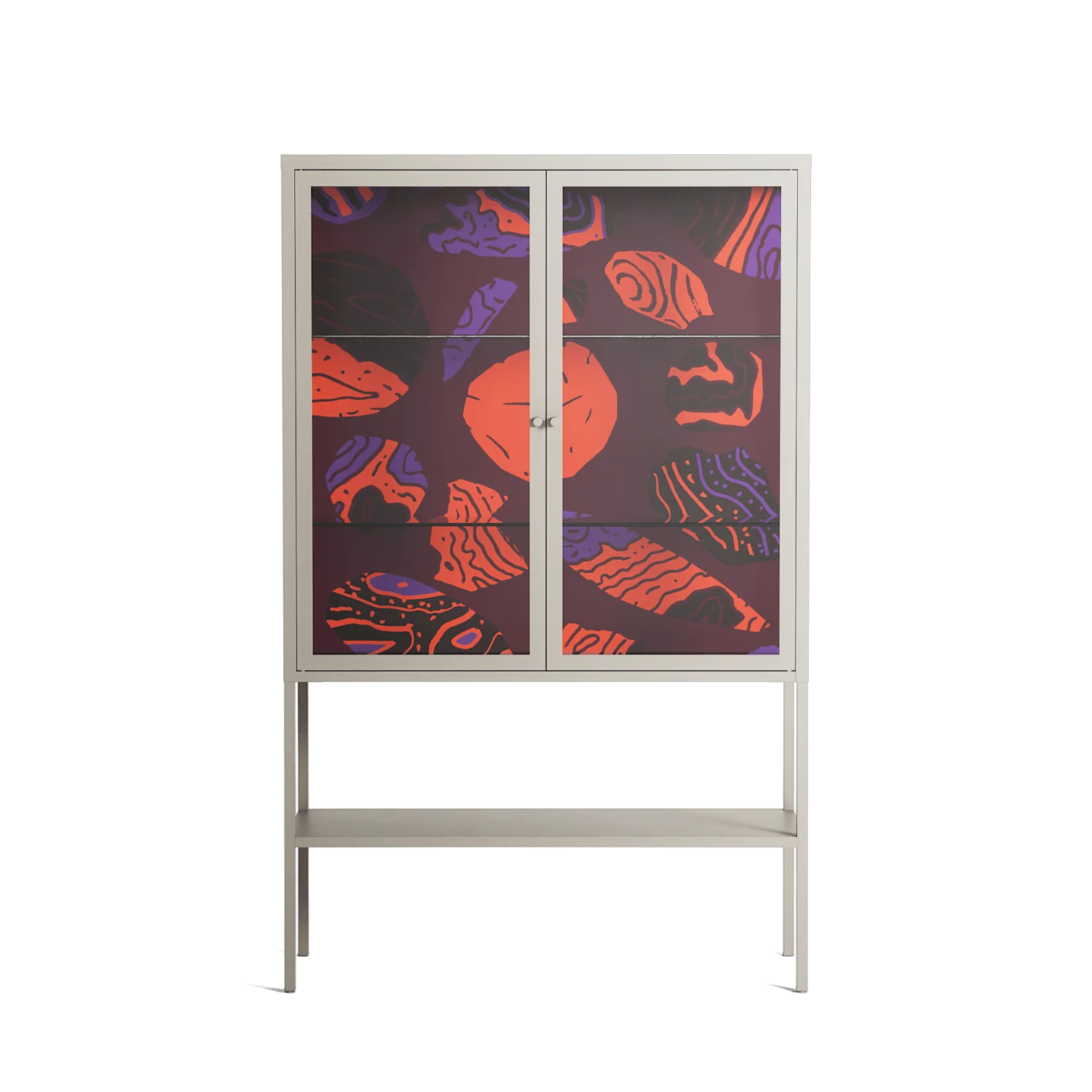 Pebbles 3 - Loft Cabinet - Nick Liefhebber - Pebble - Clear glass