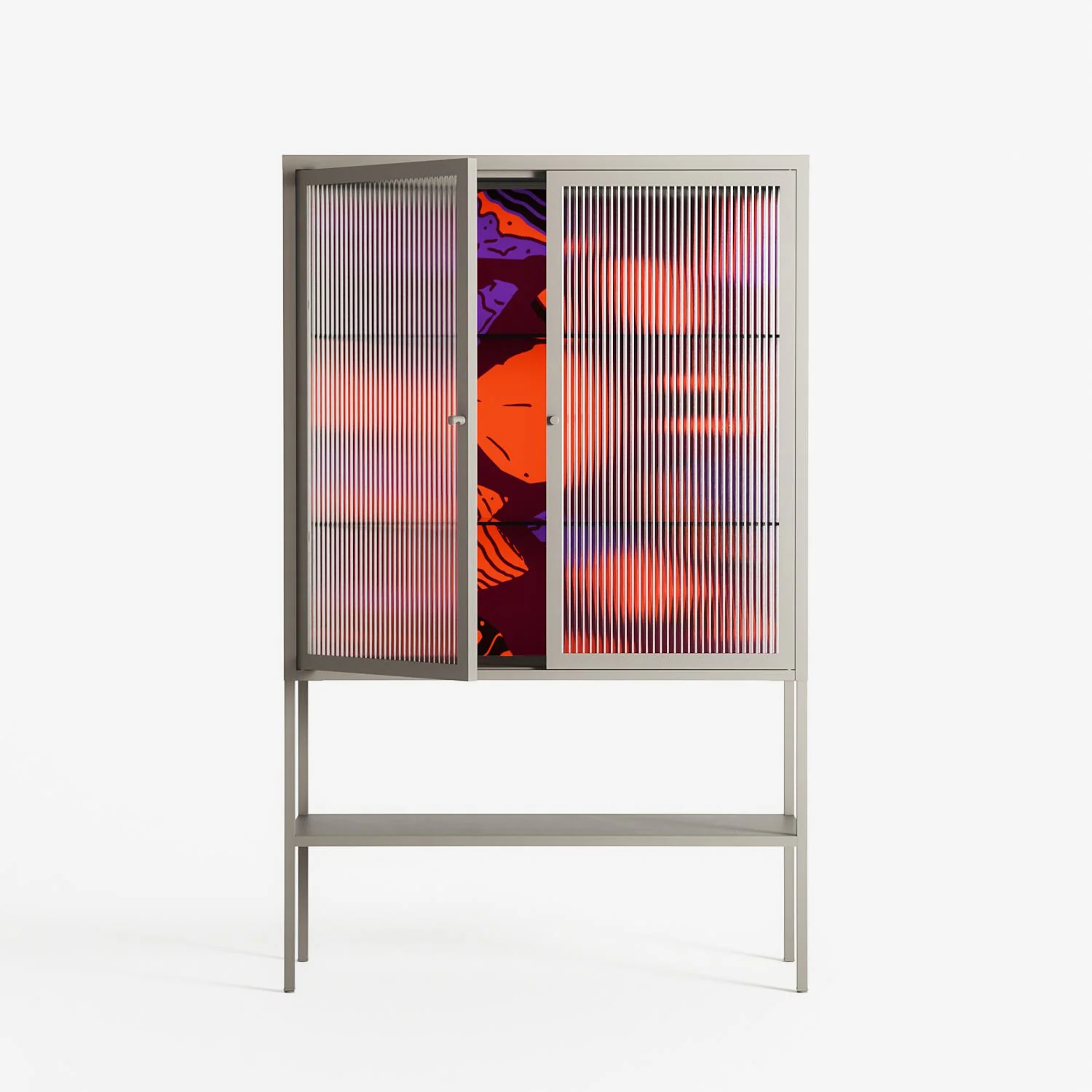 Pebbles 3 - Loft Cabinet - Nick Liefhebber - Pebble - Reeded glass - Image 2