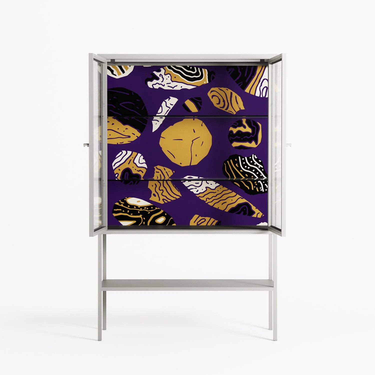 Pebbles - Loft Cabinet - Nick Liefhebber - Chalk - Clear glass - Image 3