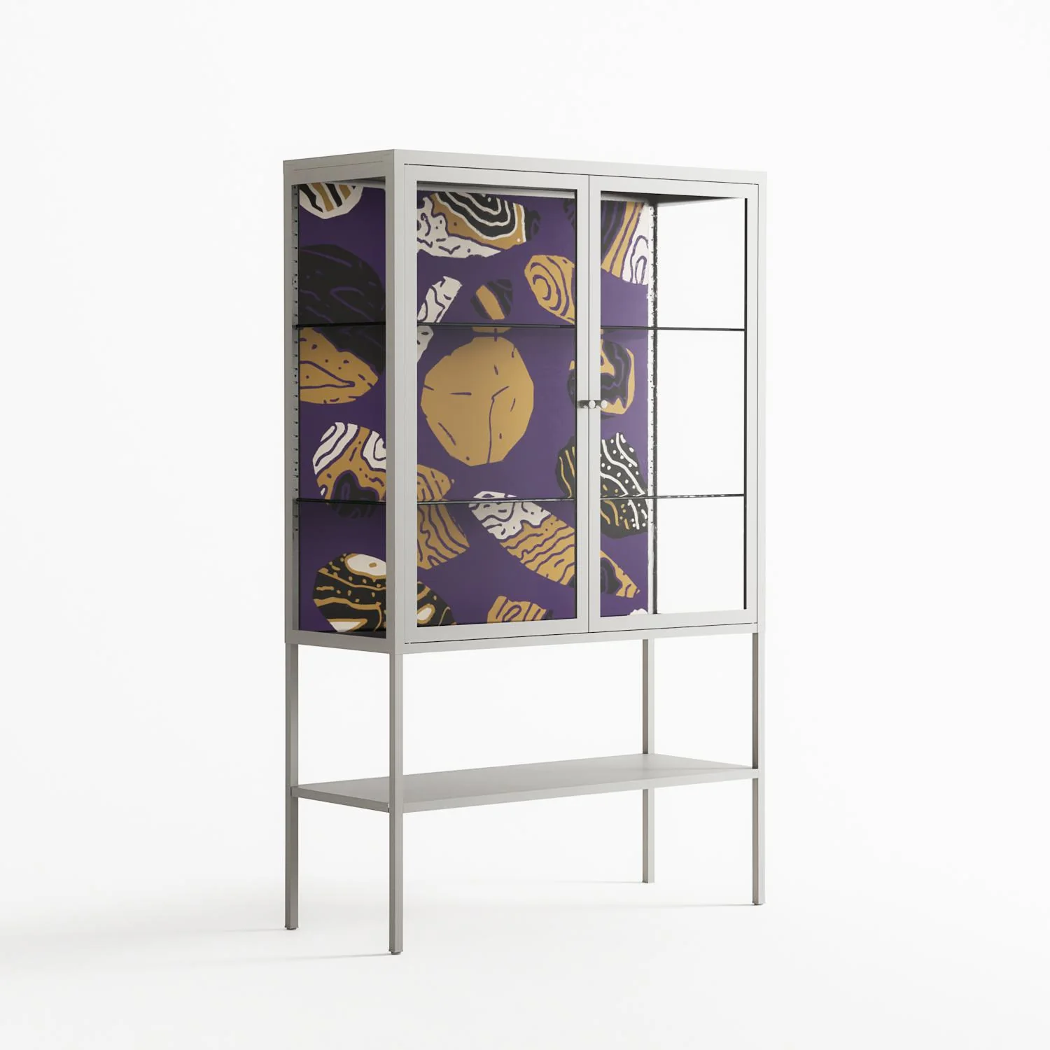 Pebbles - Loft Cabinet - Nick Liefhebber - Chalk - Clear glass - Image 4