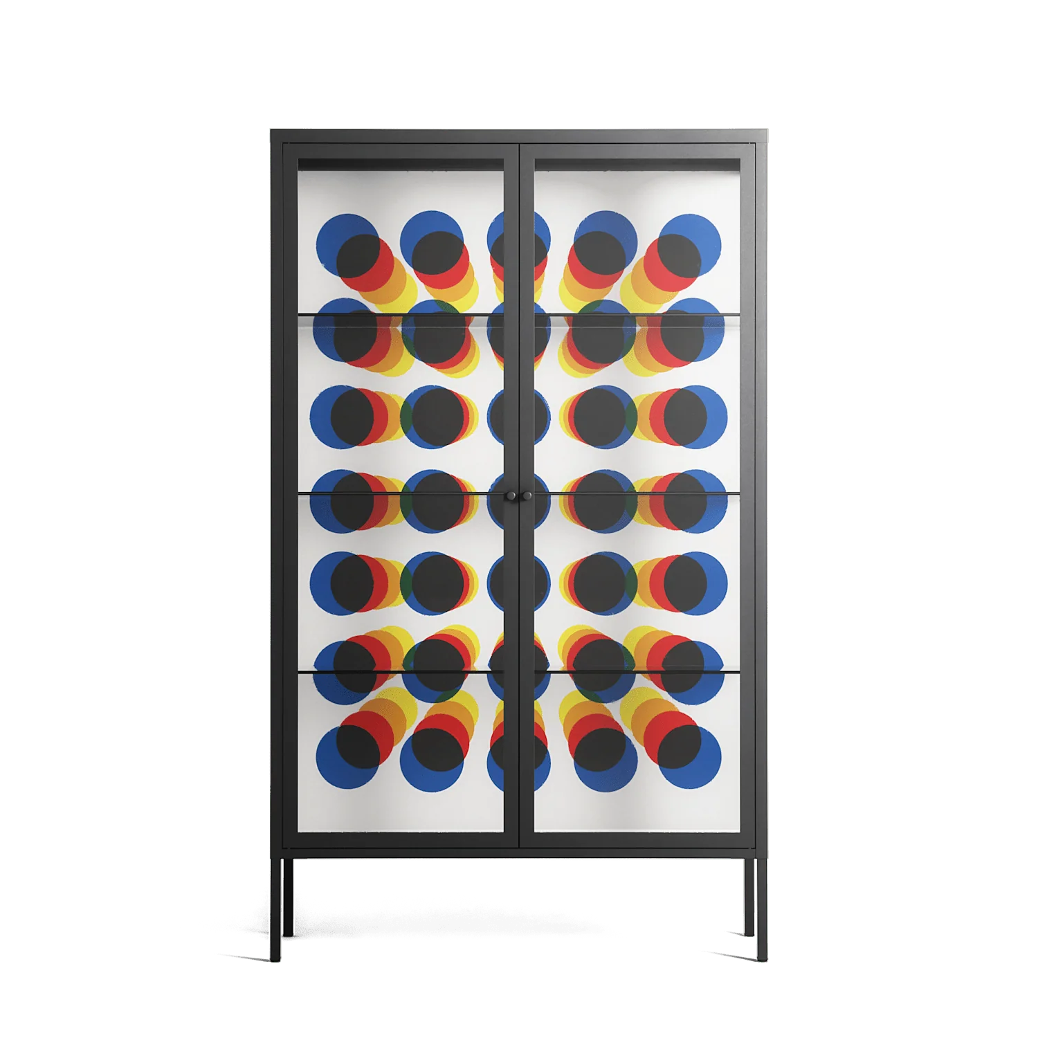 Perspektiva - Cabinet - Vratislav Pecka - Antracite - Clear glass