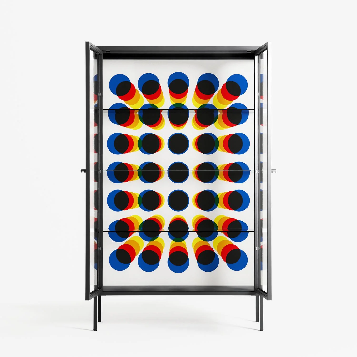 Perspektiva - Cabinet - Vratislav Pecka - Antracite - Clear glass - Image 3