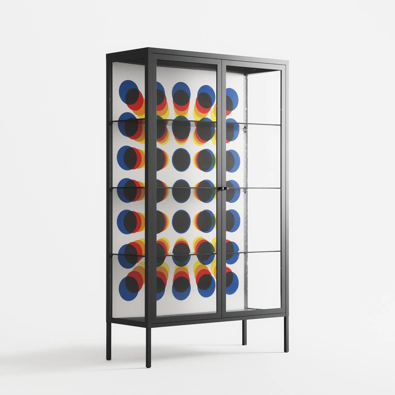 Perspektiva - Cabinet - Vratislav Pecka - Antracite - Clear glass - Image 4