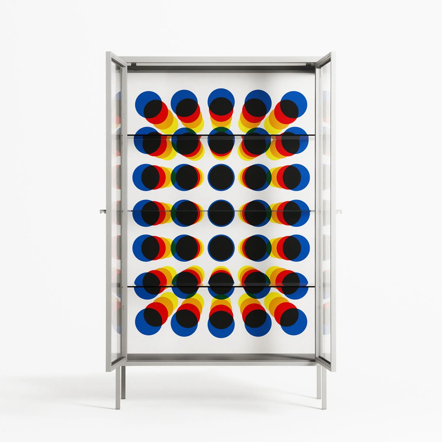 Perspektiva - Cabinet - Vratislav Pecka - Chalk - Clear glass - Image 3