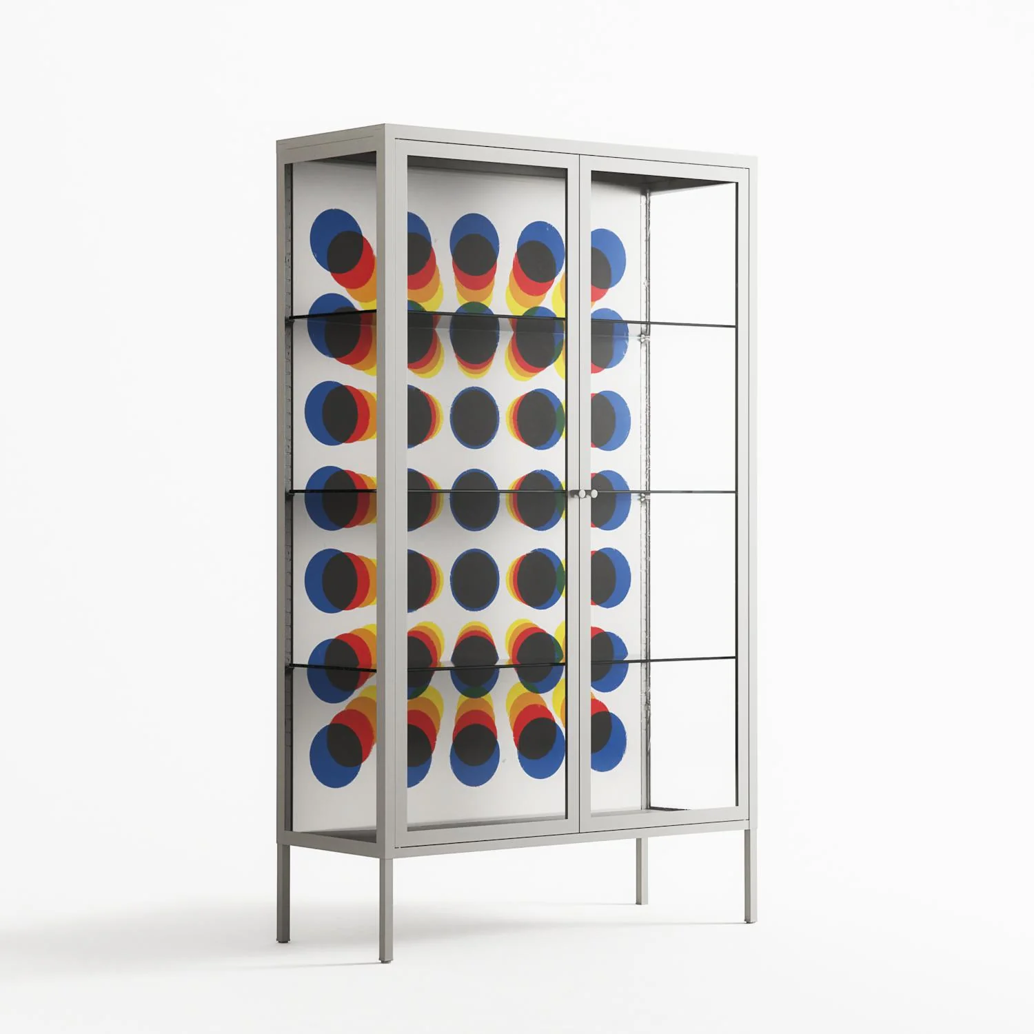 Perspektiva - Cabinet - Vratislav Pecka - Chalk - Clear glass - Image 4