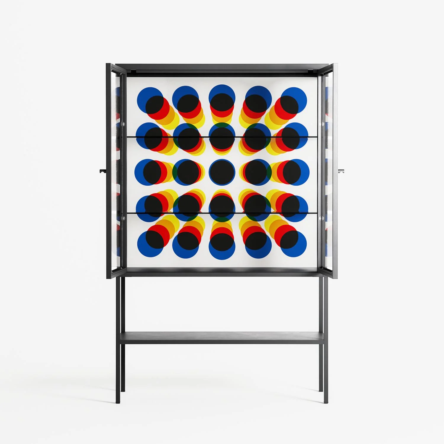 Perspektiva - Loft Cabinet - Vratislav Pecka - Antracite - Clear glass - Image 3