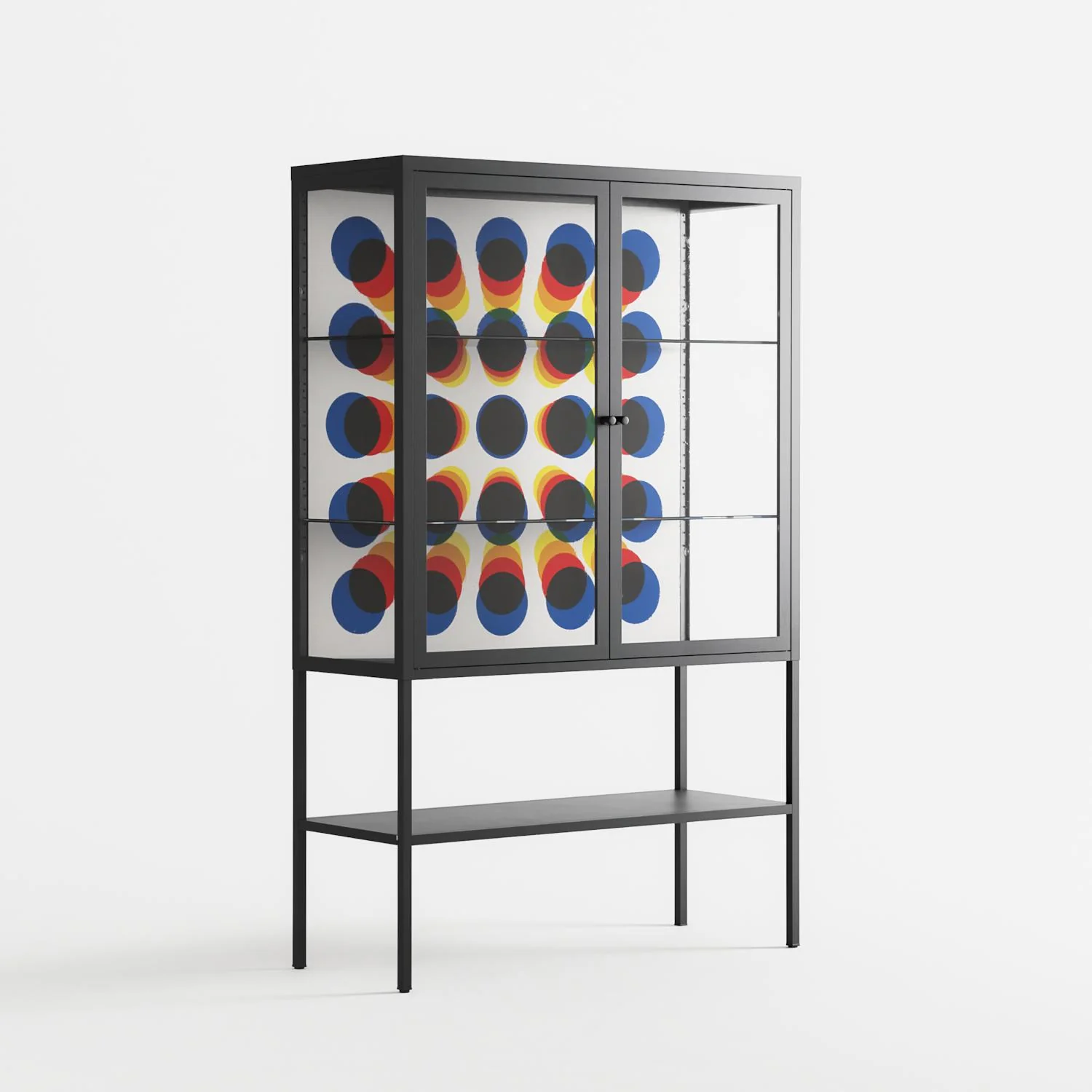 Perspektiva - Loft Cabinet - Vratislav Pecka - Antracite - Clear glass - Image 4