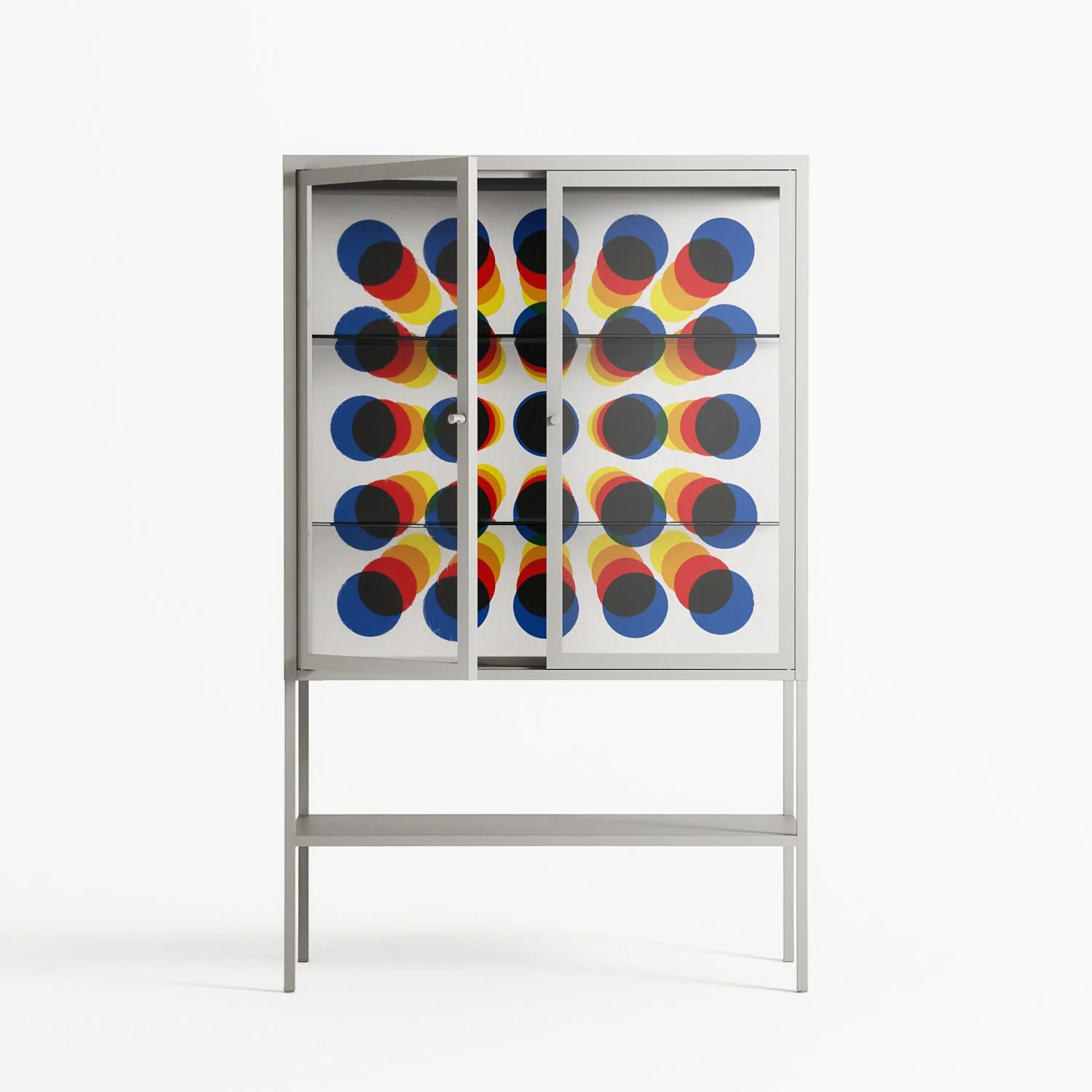 Perspektiva - Loft Cabinet - Vratislav Pecka - Chalk - Clear glass - Image 2