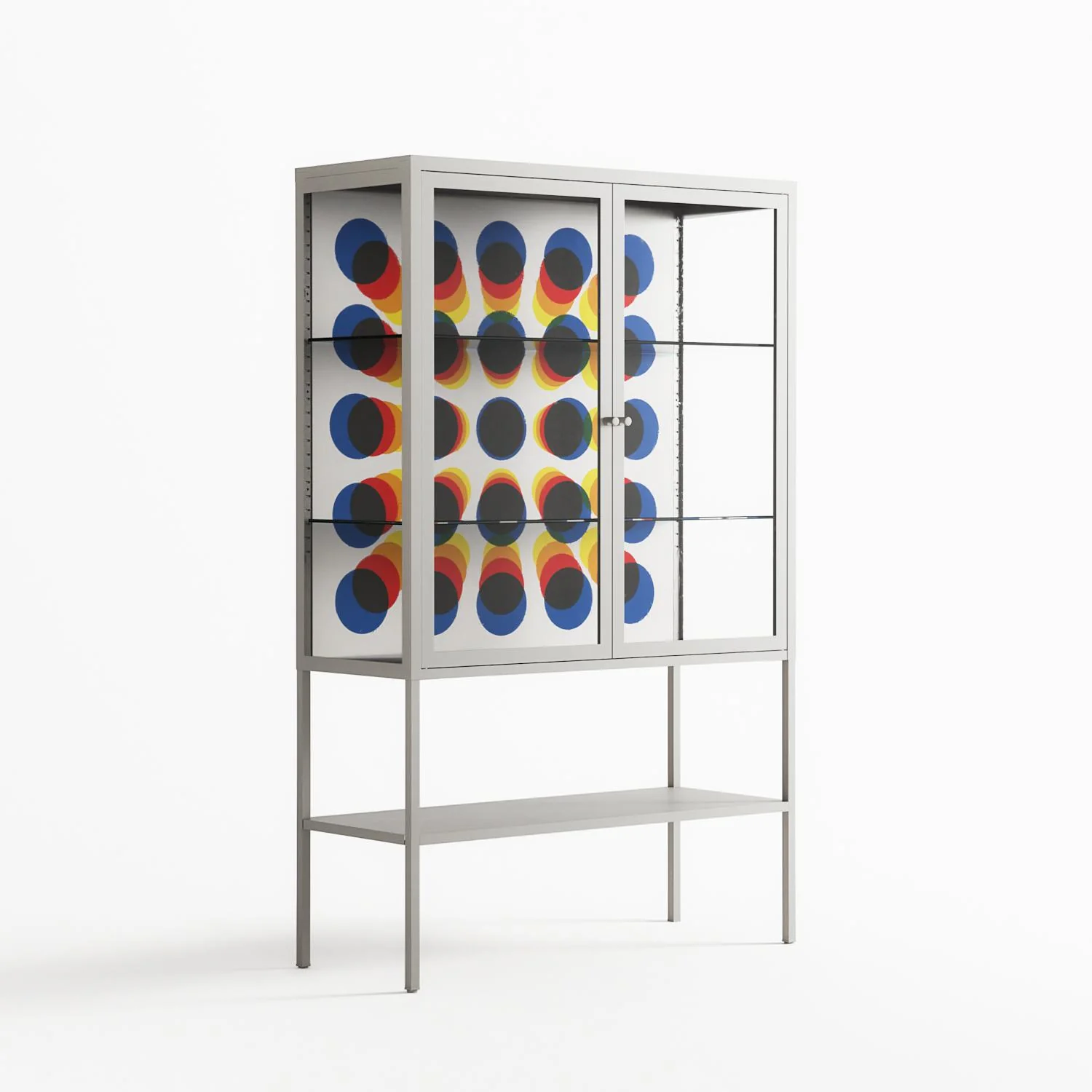 Perspektiva - Loft Cabinet - Vratislav Pecka - Chalk - Clear glass - Image 4