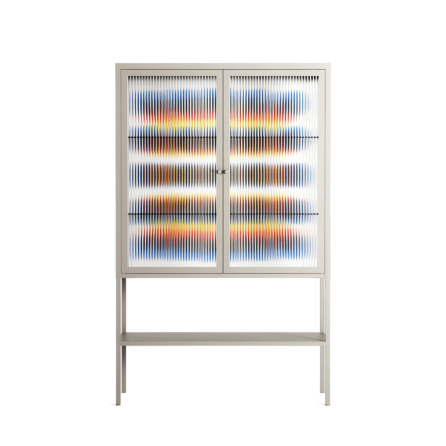 Perspektiva - Loft Cabinet - Vratislav Pecka - Pebble - Reeded glass