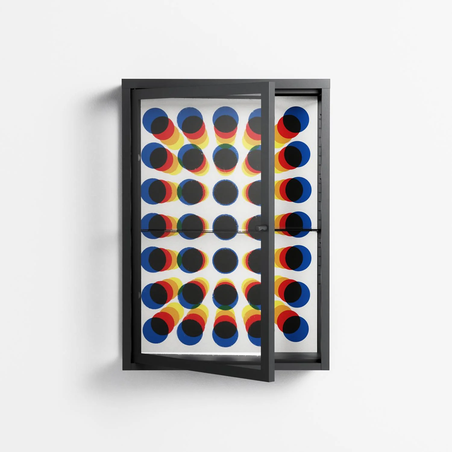 Perspektiva - Wall Cabinet - Vratislav Pecka - Antracite - Clear glass - Image 2