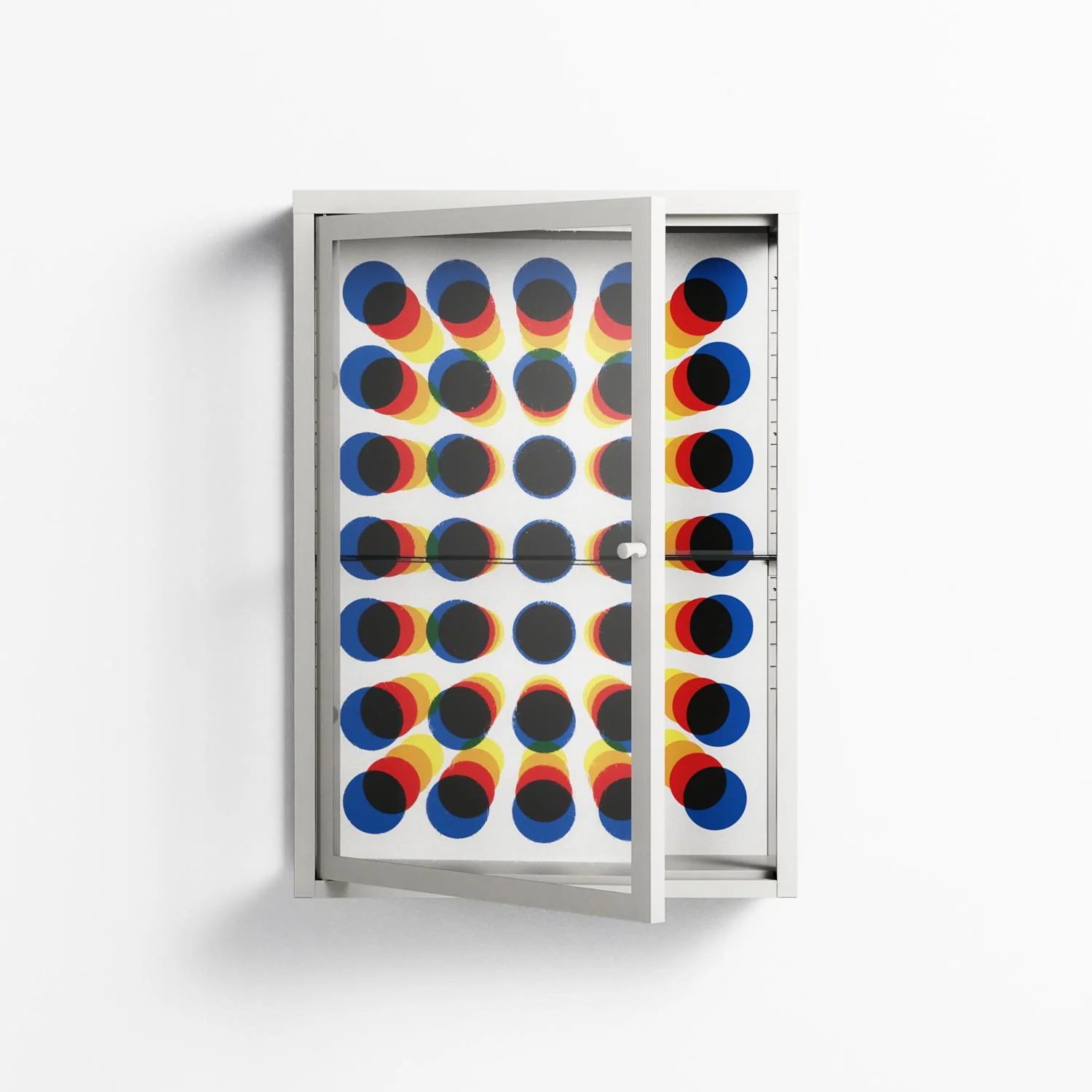 Perspektiva - Wall Cabinet - Vratislav Pecka - Chalk - Clear glass - Image 2