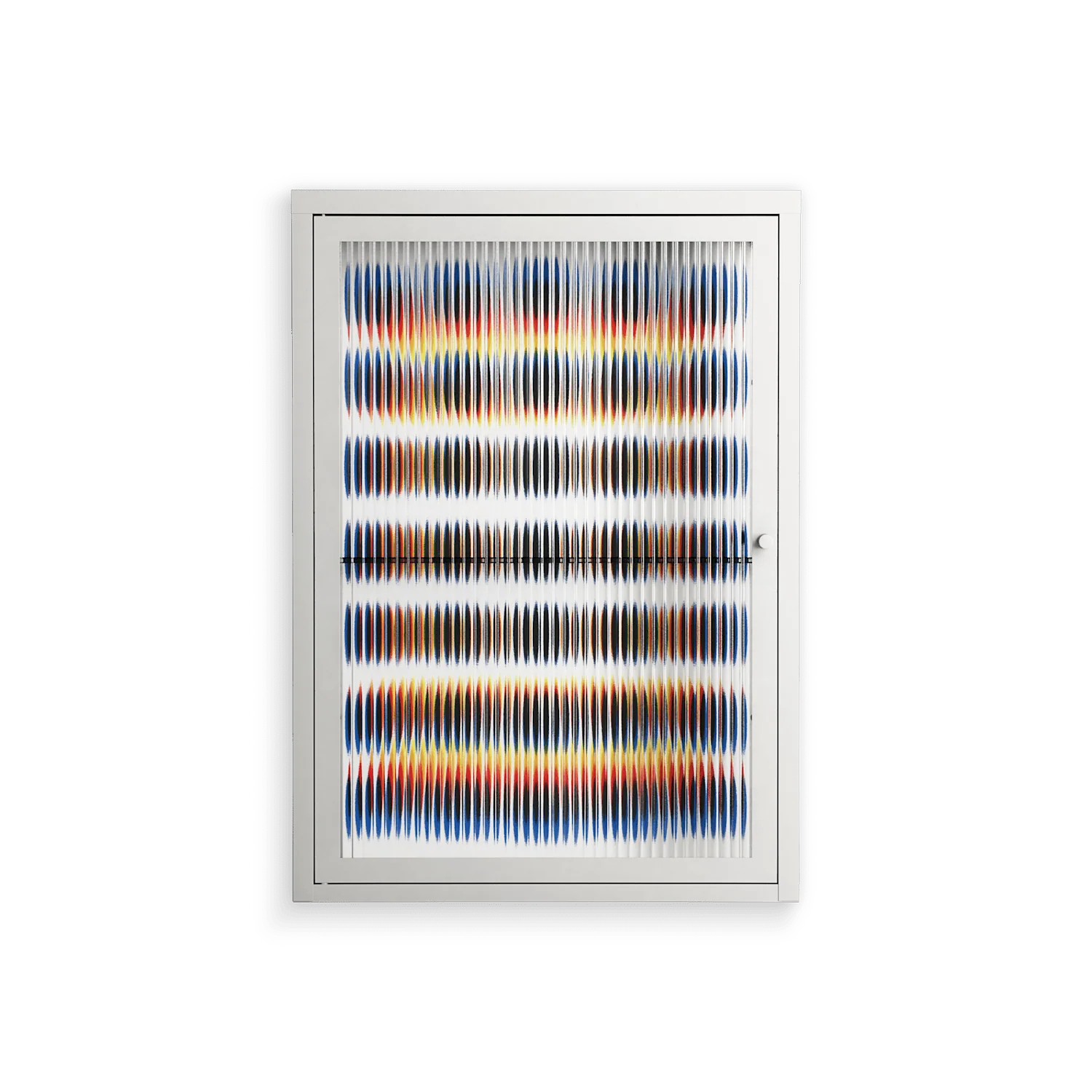 Perspektiva - Wall Cabinet - Vratislav Pecka - Chalk - Reeded glass