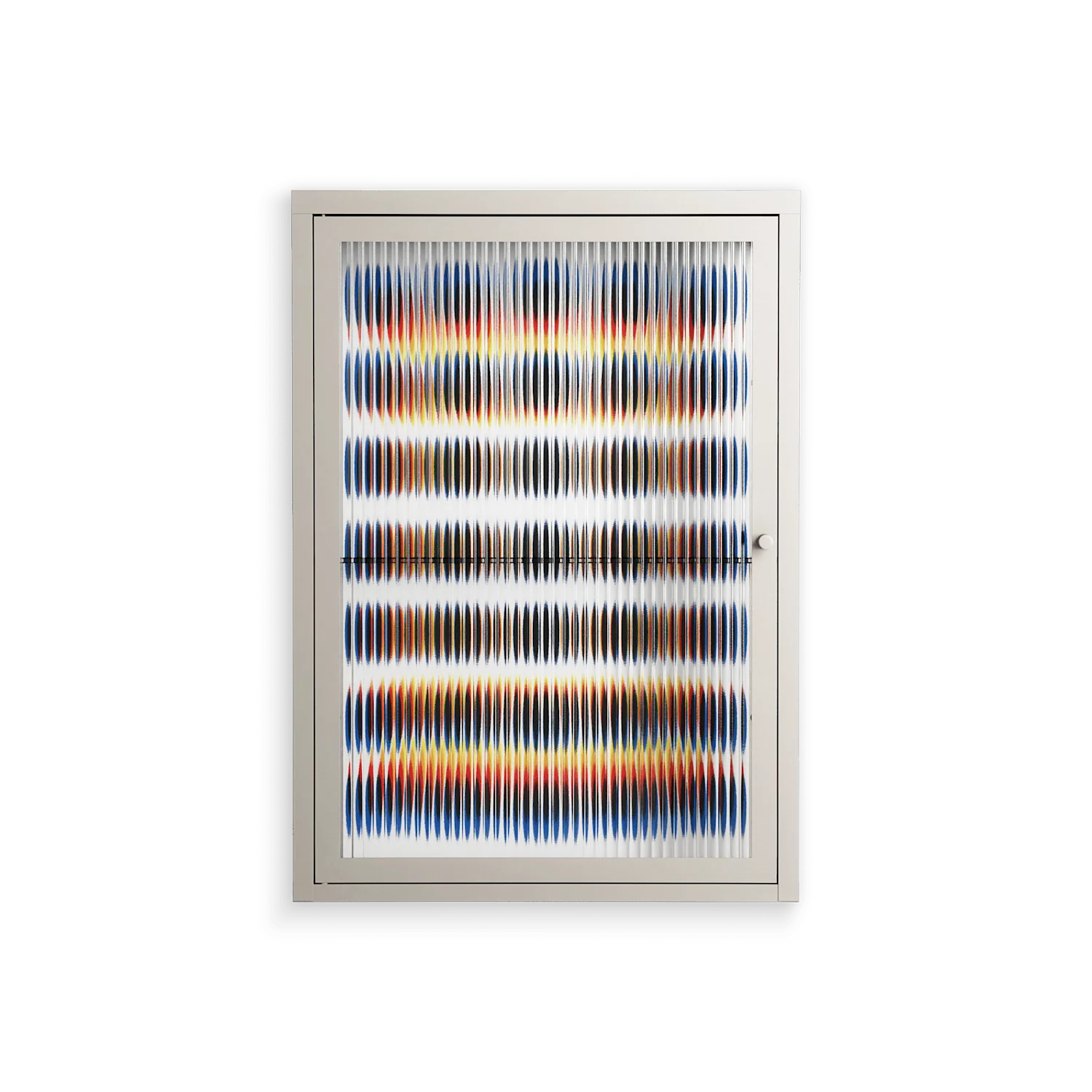 Perspektiva - Wall Cabinet - Vratislav Pecka - Pebble - Reeded glass