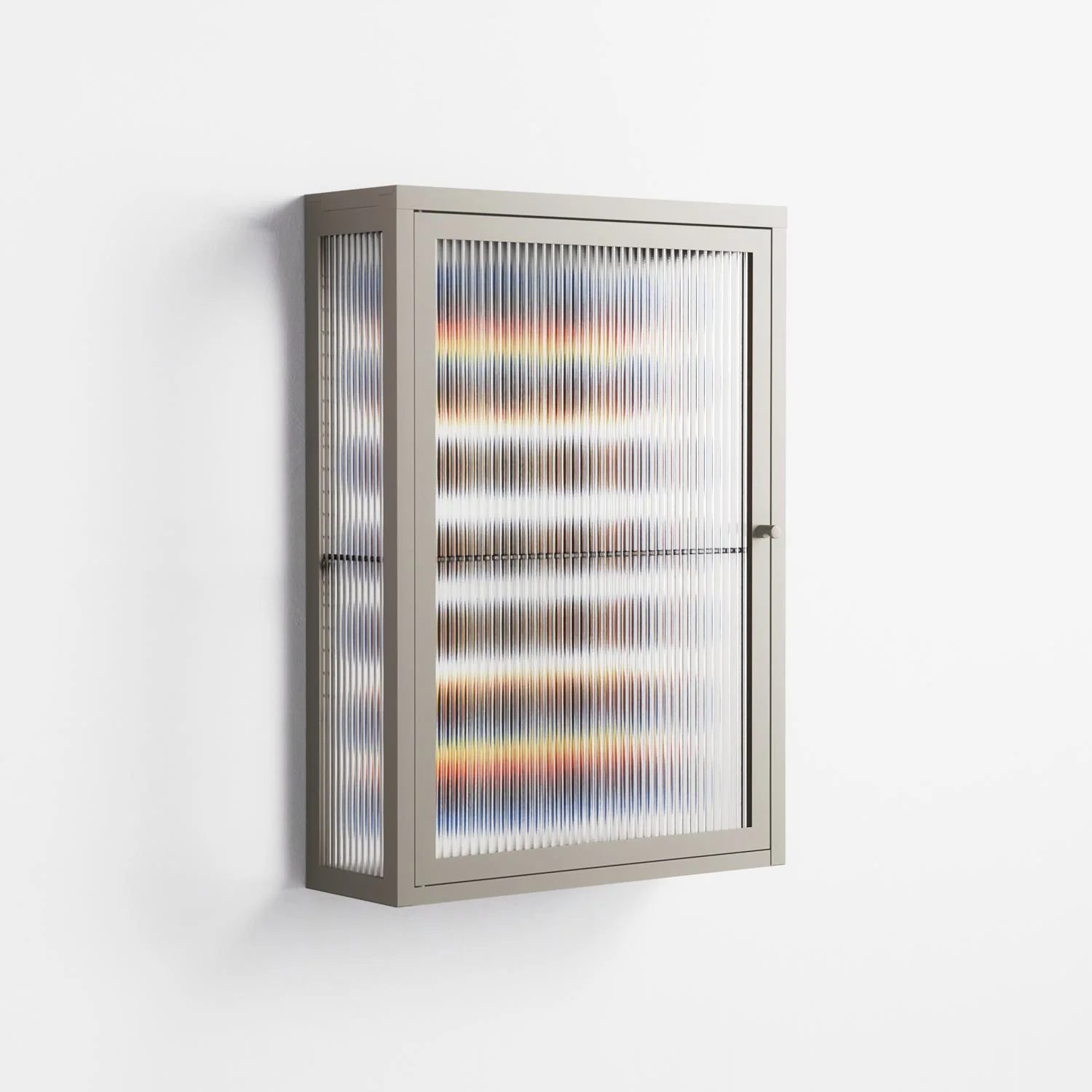 Perspektiva - Wall Cabinet - Vratislav Pecka - Pebble - Reeded glass - Image 4
