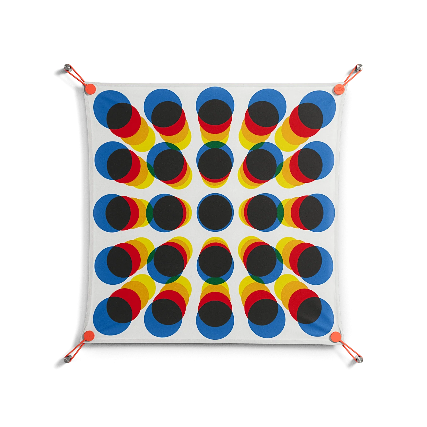 Perspektiva - Work On Wall - Vratislav Pecka - Orange - 70 x 70 cm