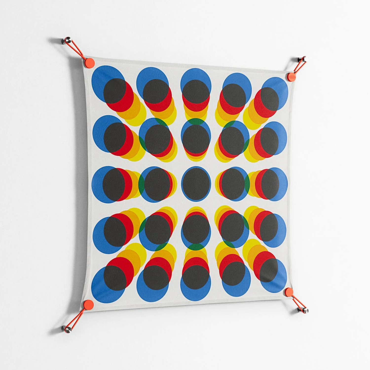 Perspektiva - Work On Wall - Vratislav Pecka - Orange - 70 x 70 cm - Image 2