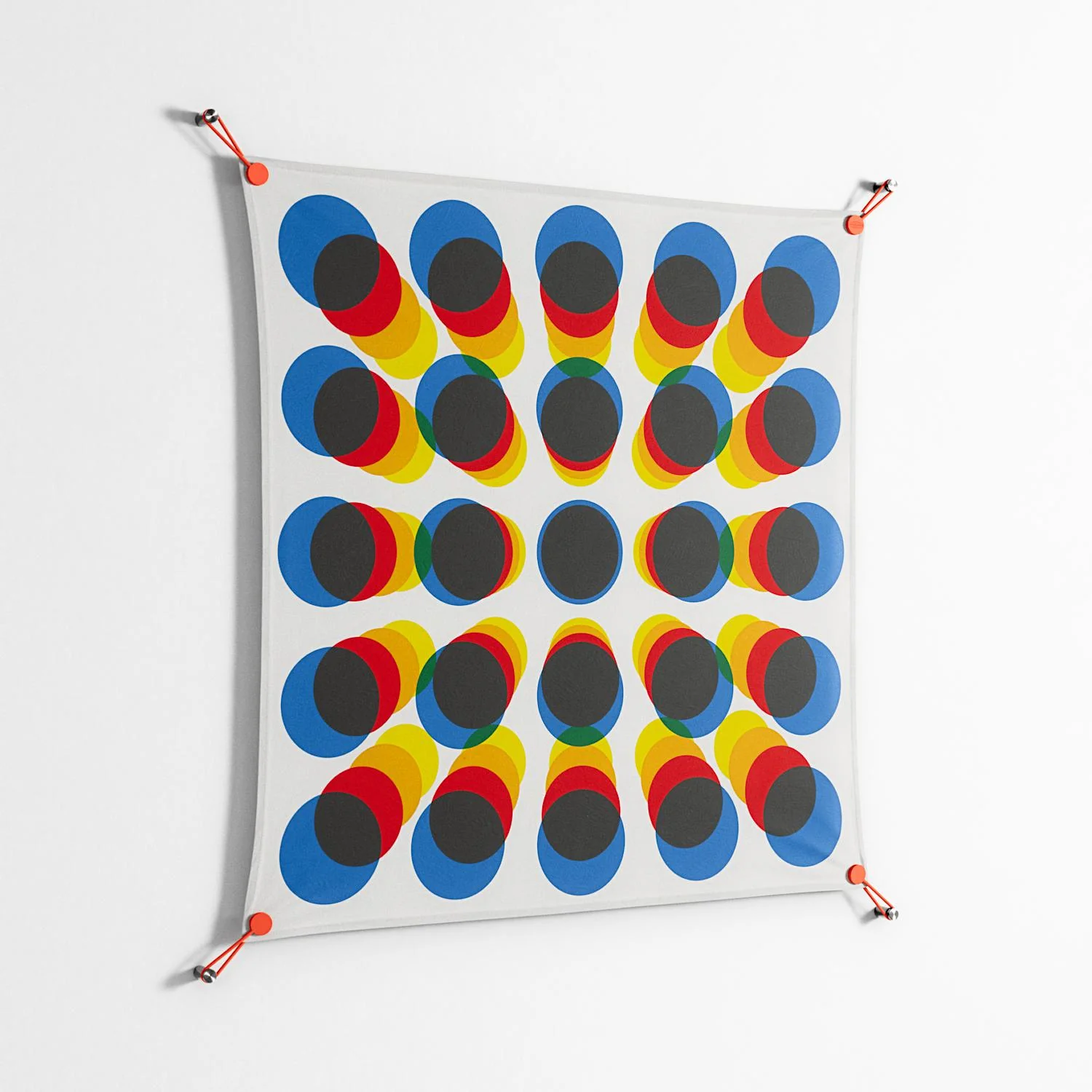 Perspektiva - Work On Wall - Vratislav Pecka - Orange - 90 x 90 cm - Image 2