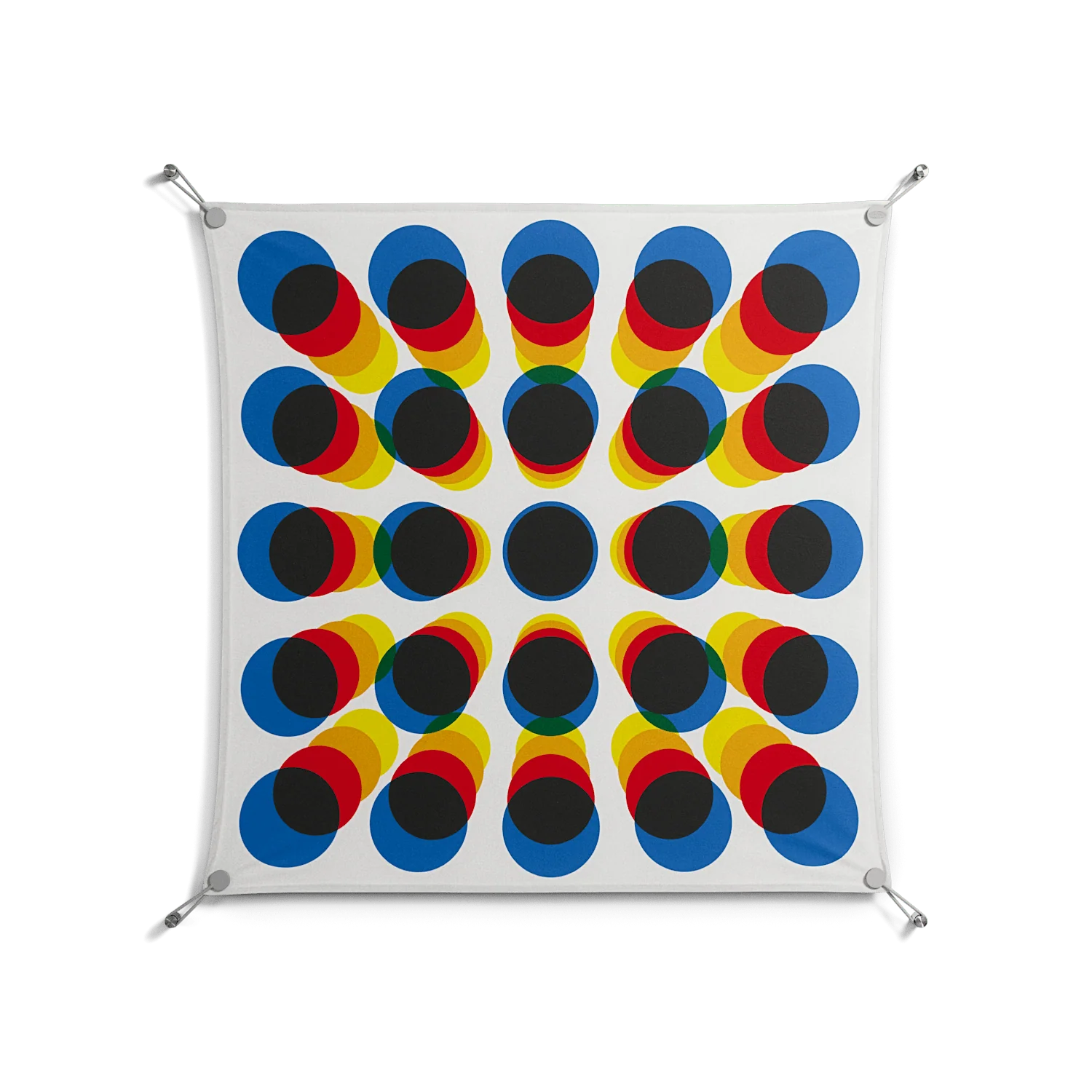 Perspektiva - Work On Wall - Vratislav Pecka - Silver - 90 x 90 cm