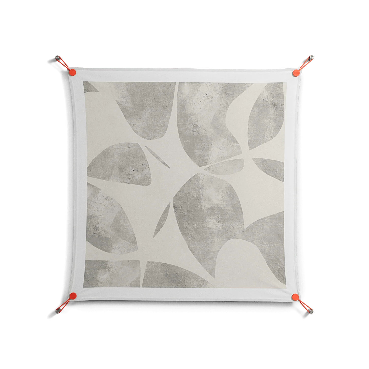 Petros - Work On Wall - Amy Suther - Orange - 90 x 90 cm