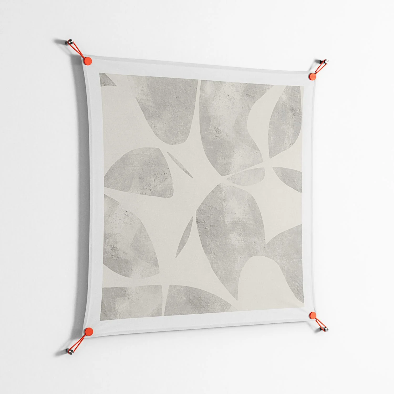Petros - Work On Wall - Amy Suther - Orange - 90 x 90 cm - Image 2