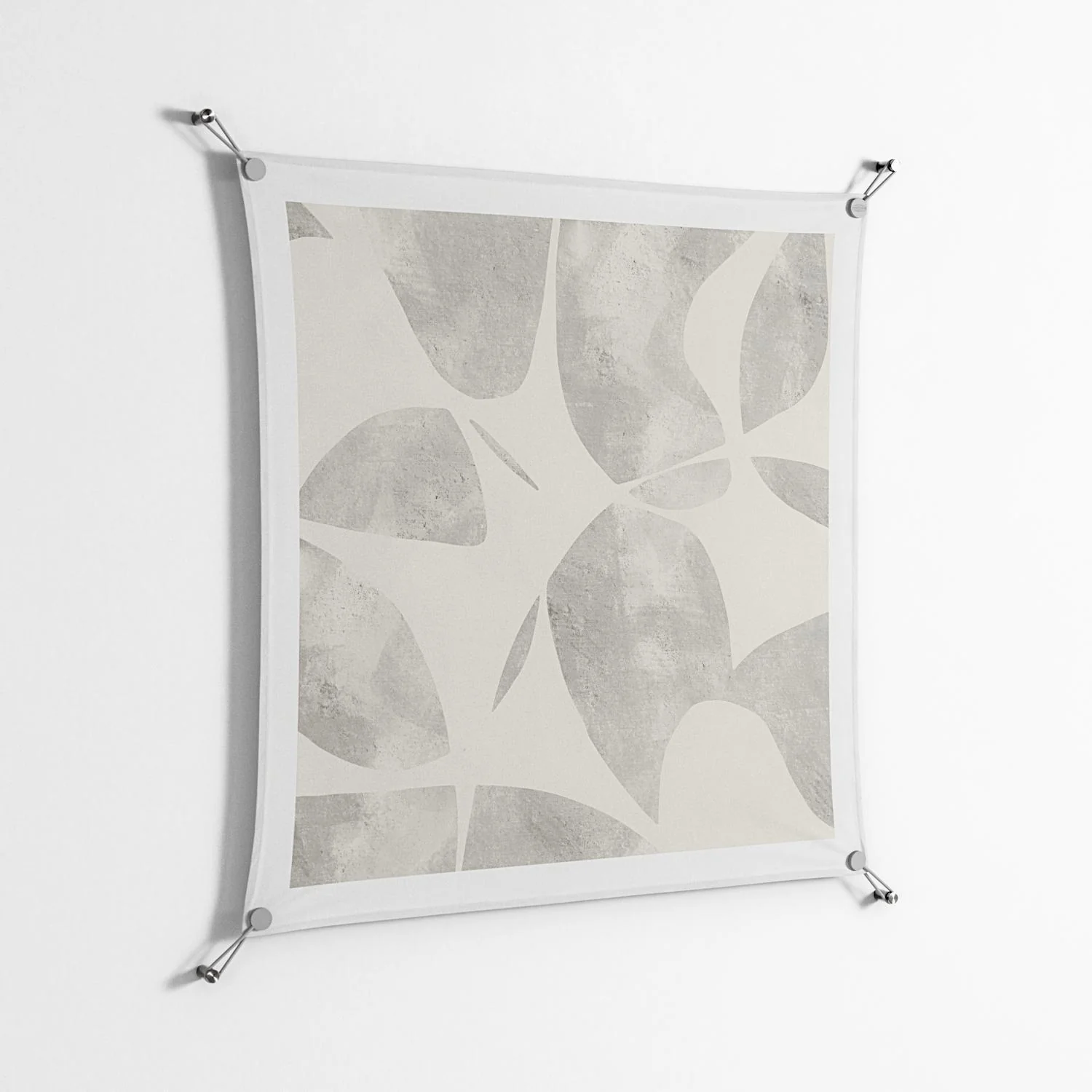 Petros - Work On Wall - Amy Suther - Silver - 90 x 90 cm - Image 2