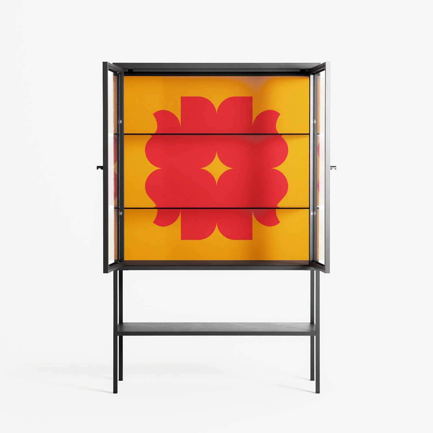 Phonix - Loft Cabinet - Linus Lohoff - Antracite - Clear glass - Image 3