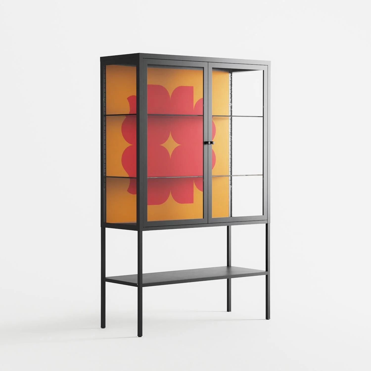 Phonix - Loft Cabinet - Linus Lohoff - Antracite - Clear glass - Image 4