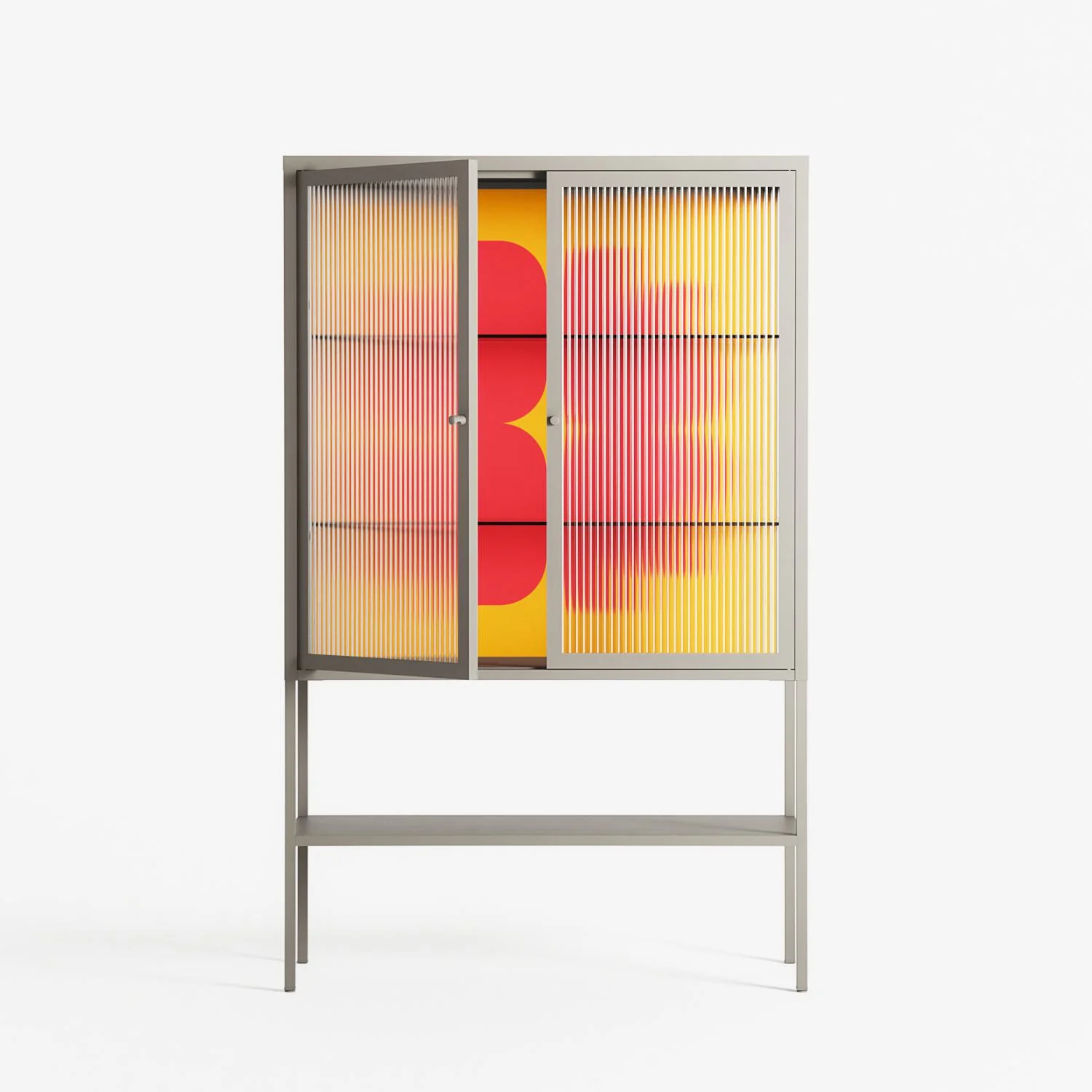 Phonix - Loft Cabinet - Linus Lohoff - Pebble - Reeded glass - Image 2