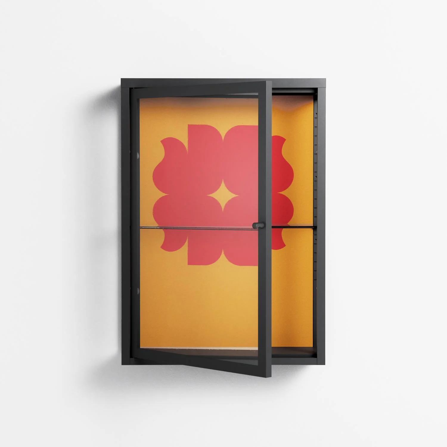 Phonix - Wall Cabinet - Linus Lohoff - Antracite - Clear glass - Image 2