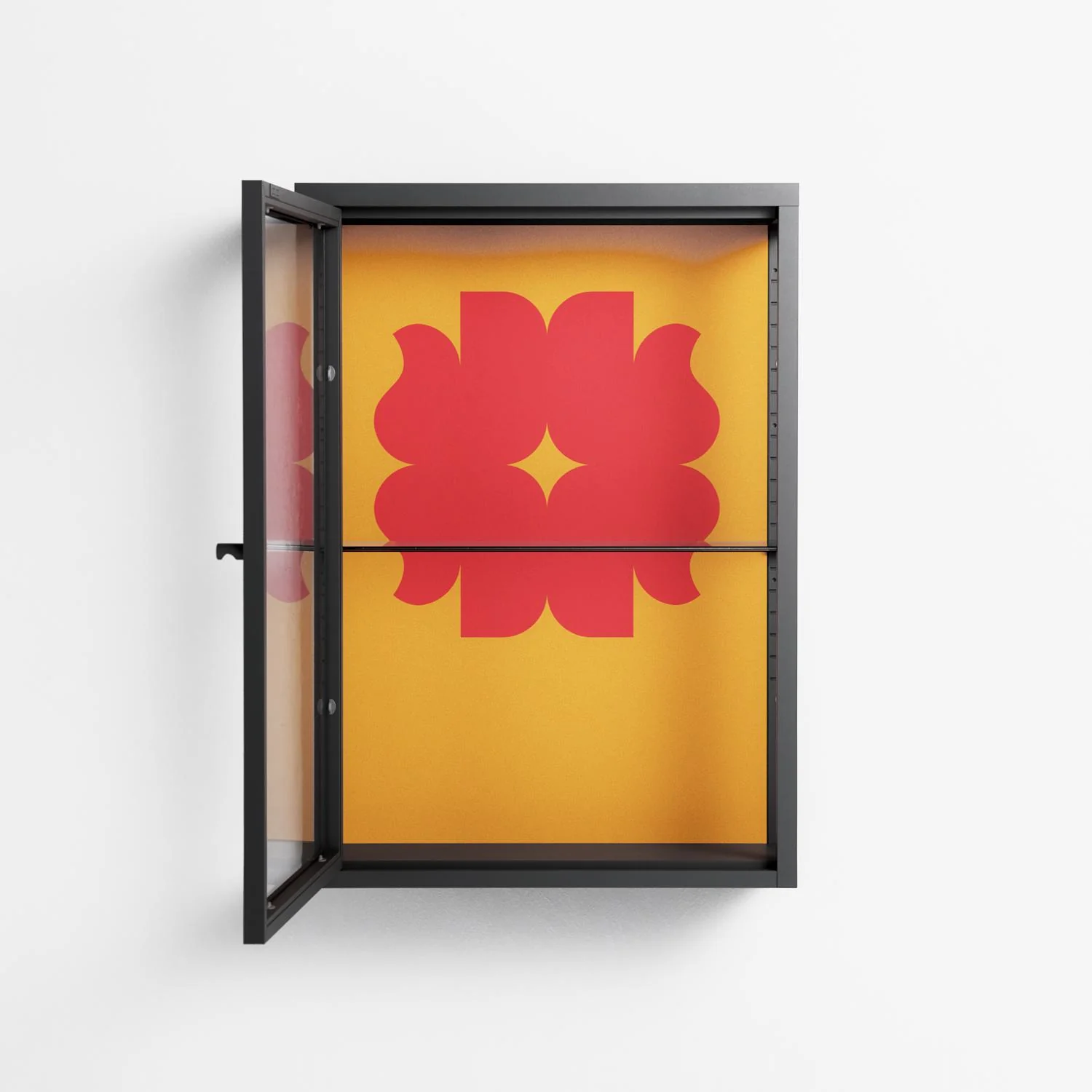 Phonix - Wall Cabinet - Linus Lohoff - Antracite - Clear glass - Image 3